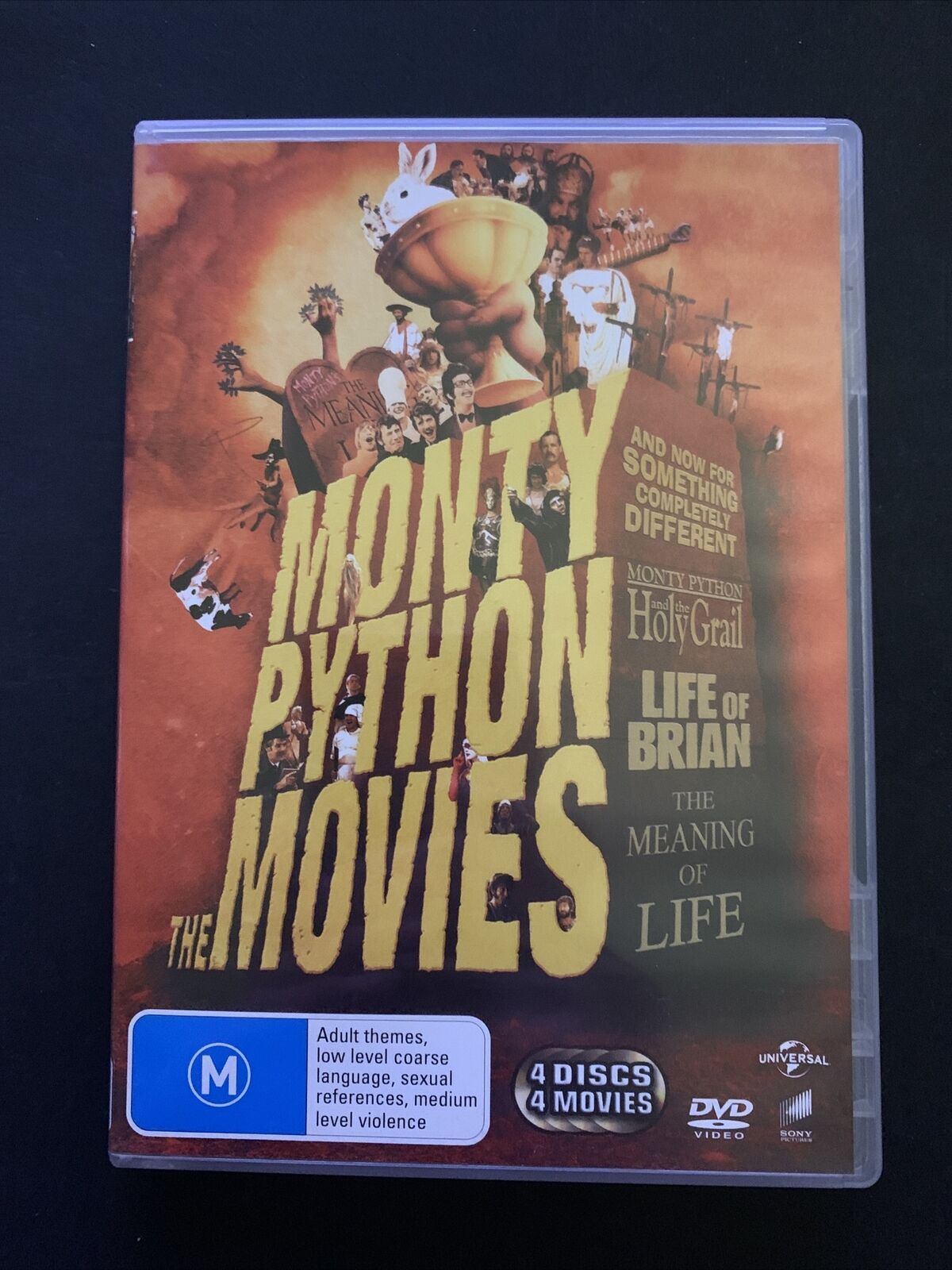 The Monty Python Movies (DVD) Life of Brian, Holy Grail, Meaning of Life, Differ