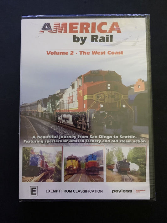 *New Sealed* America by Rail: Volume 2 - The West Coast (DVD) All Regions