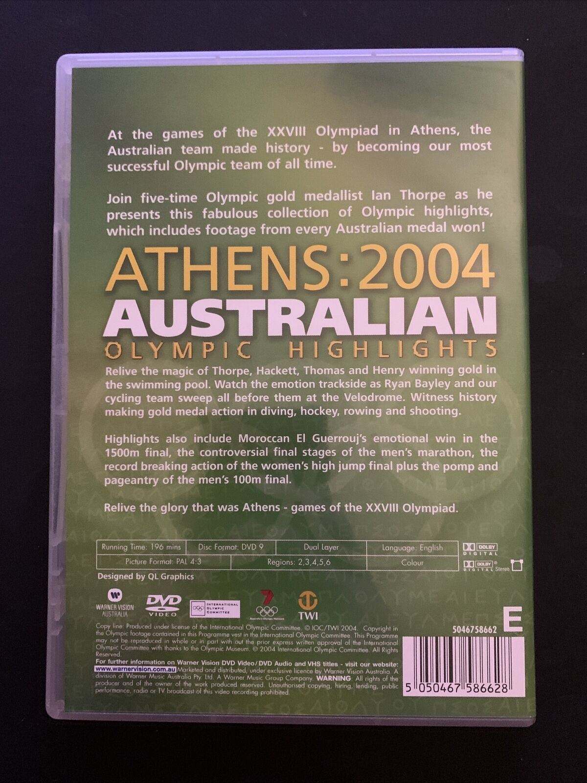 Athens 2004 - Australian Olympic Highlights (DVD, 2004) Region 2,3,4,5,6