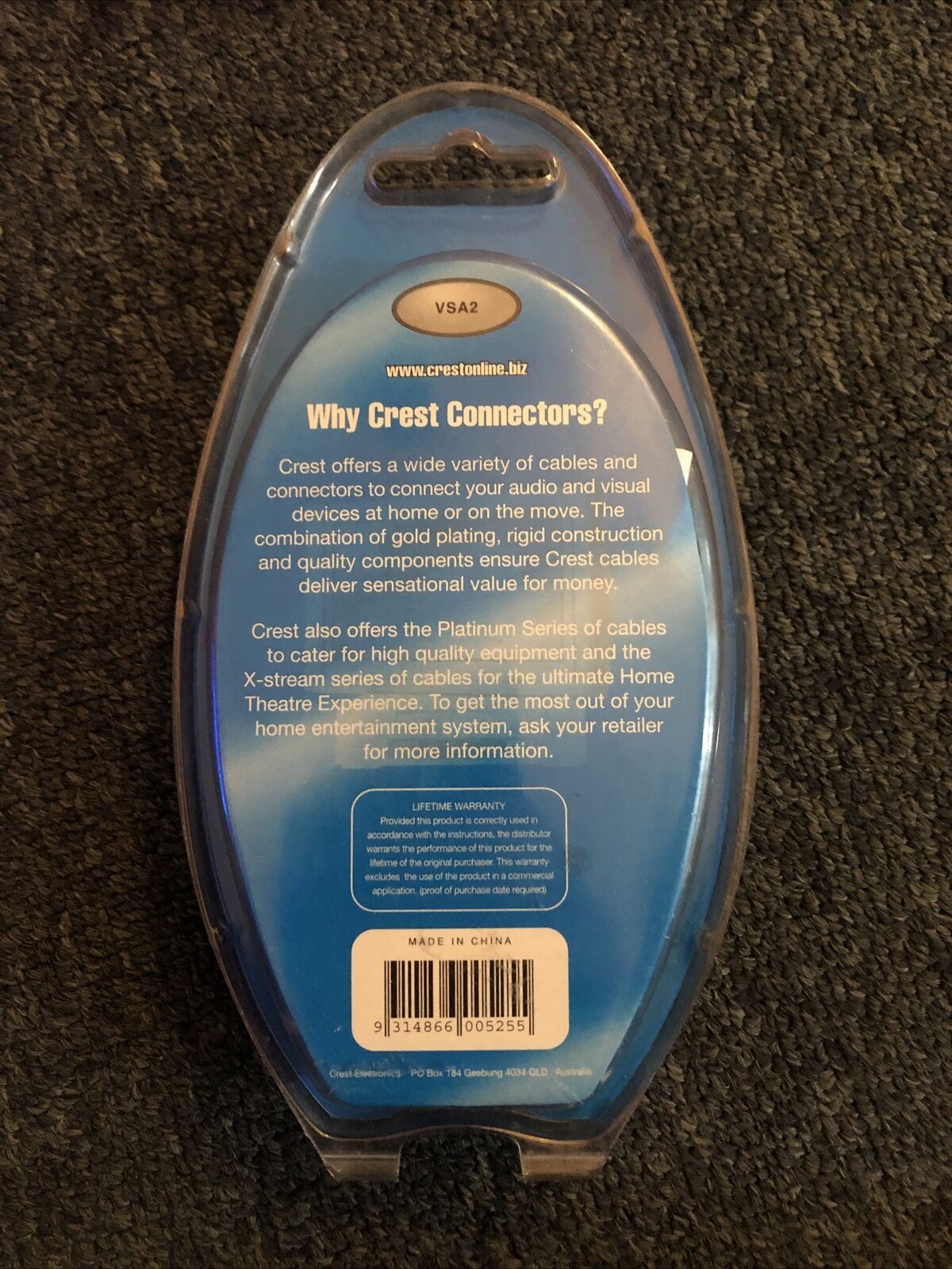 Crest Scart To 3 RCA & S-Video A/V Sockets Adapter With Input/Output Switch.