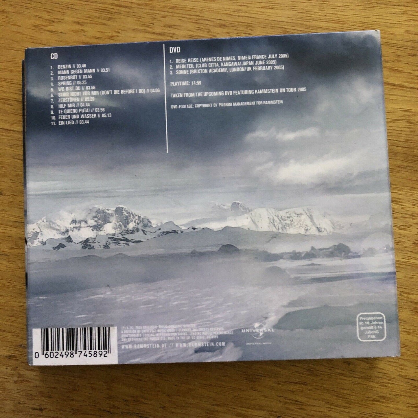 Rammstein: Rosenrot - Limited Edition (DVD & CD, 2005) All Regions