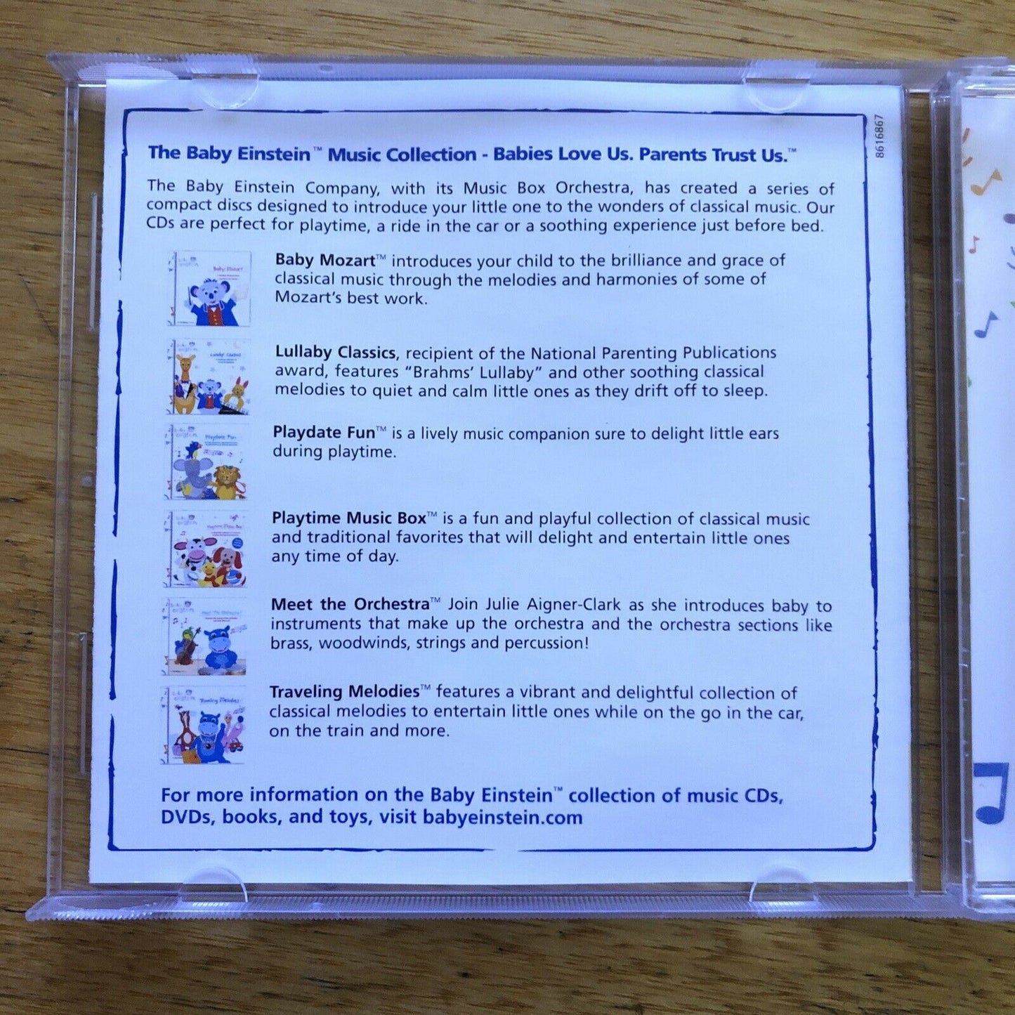 Baby Einstein – Lullaby Classics Volume 2 CD Walt Disney 2006