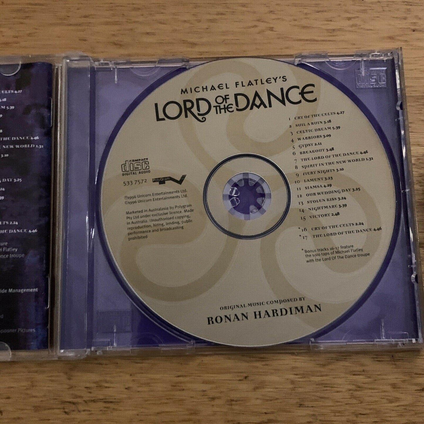 Michael Flatley's Lord of the Dance by Michael Flatley/Ronan Hardiman (CD, 1996)
