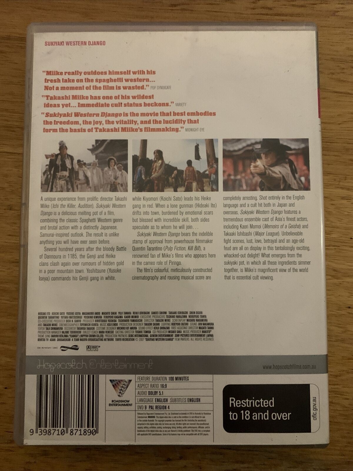 Sukiyaki Western Django (DVD, 2009) Hideaki Ito, Takashi Miike Region 4