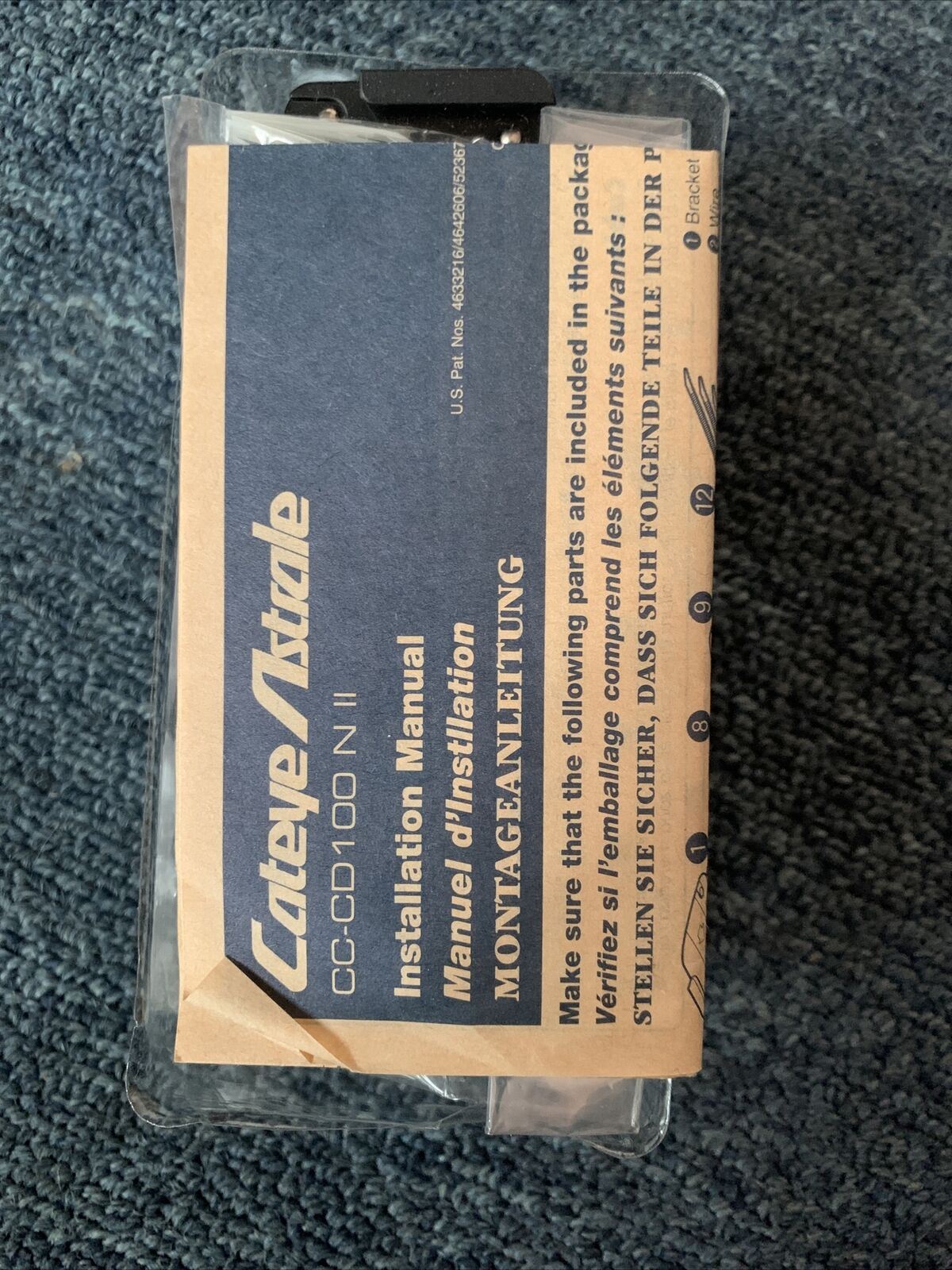 Cat Eye CC-CD100 N Cyclo Computer Speedometer, Trip Computer