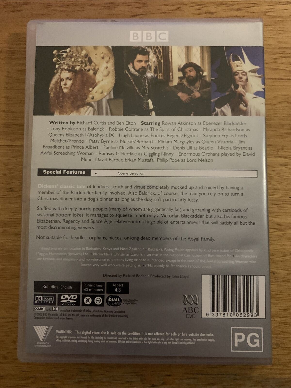 Black Adder's A Christmas Carol (DVD, 1988) Rowan Atkinson. Region 4&2