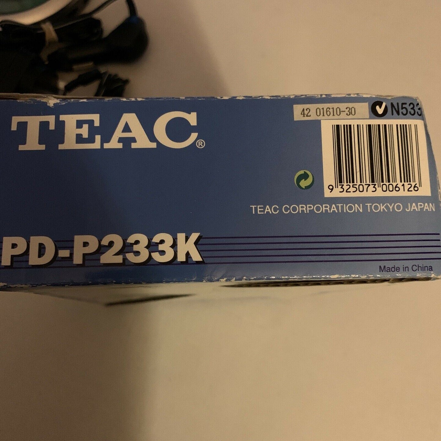 Teac Portable CD Player with Car Kit, AC Adapter and Headphones. CD-R/RW player