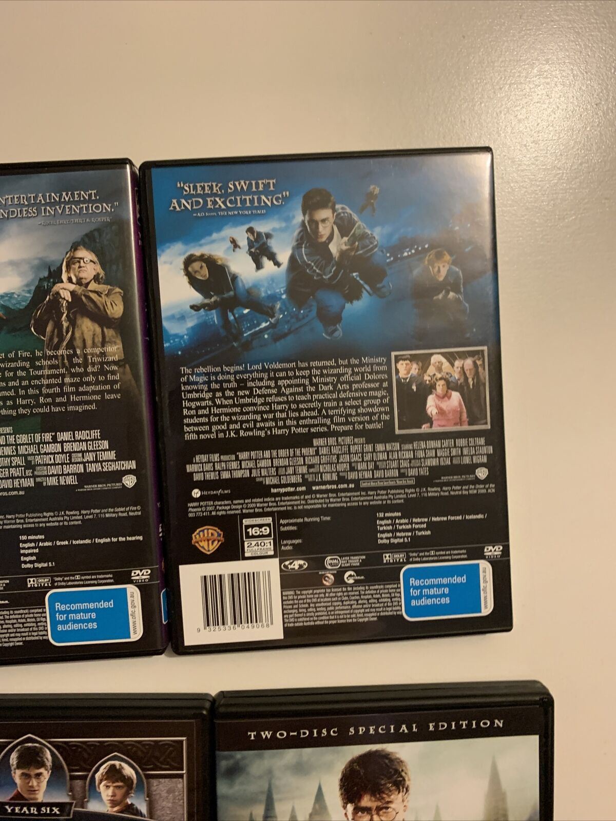Harry Potter - Complete 8-Film Collection (DVD, 2011, 10-Disc) Region 4