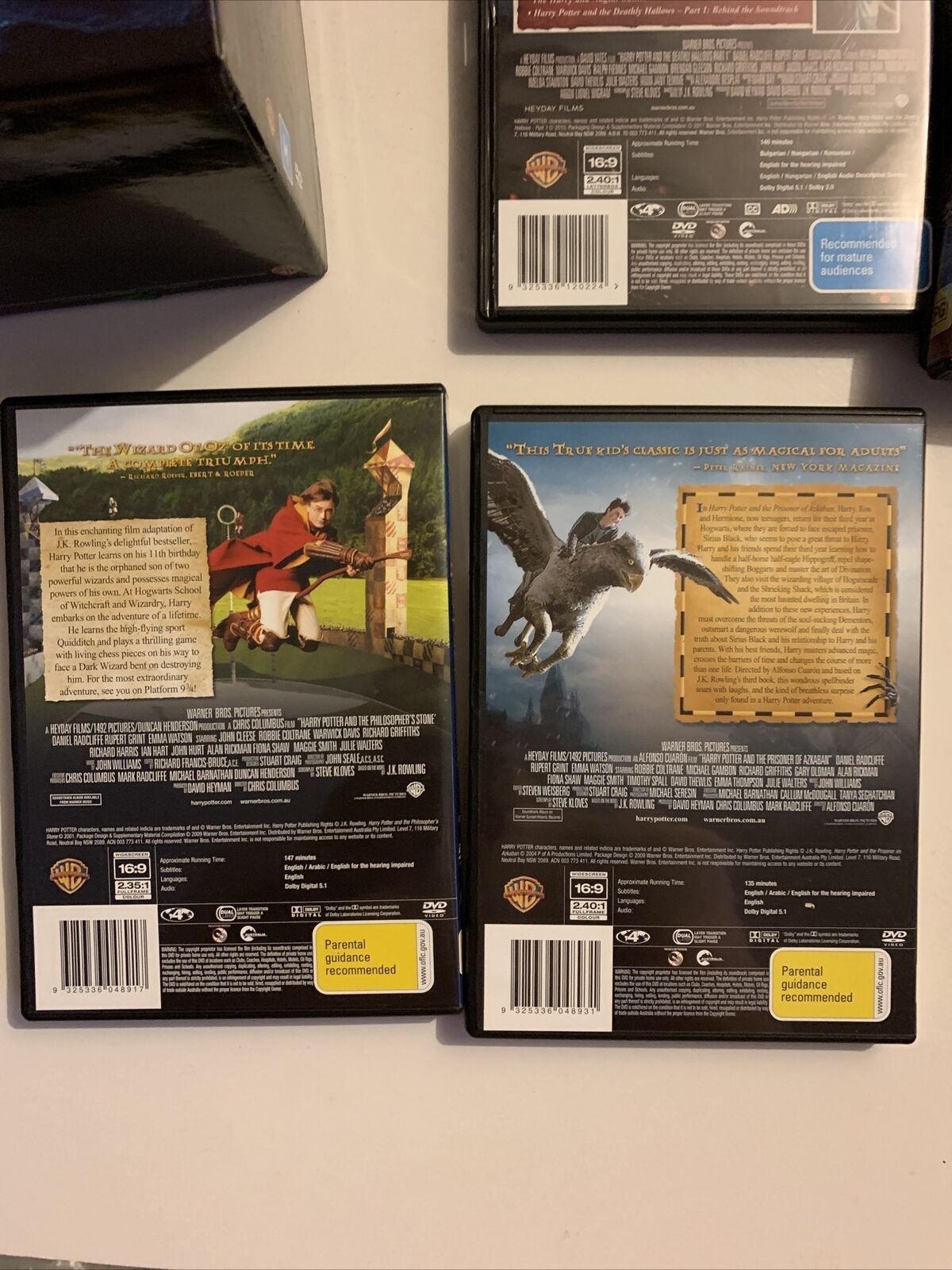 Harry Potter - Complete 8-Film Collection (DVD, 2011, 10-Disc) Region 4
