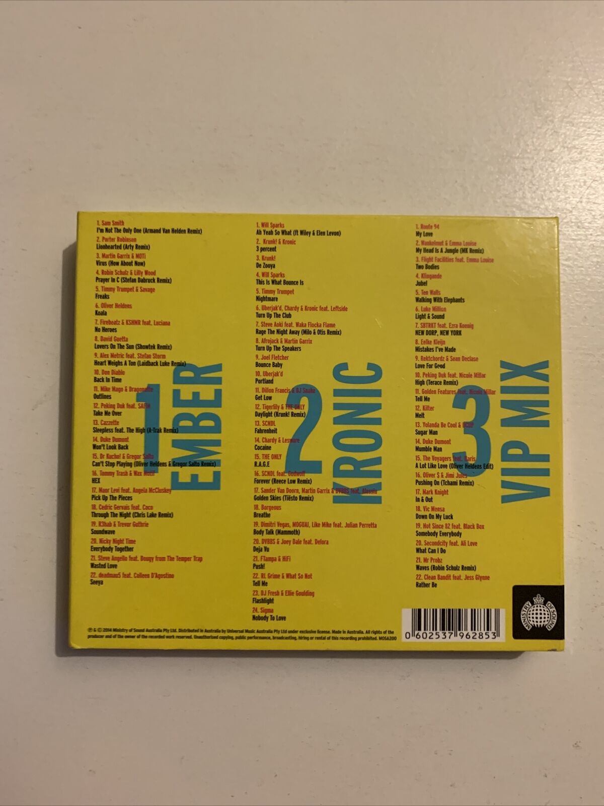 Ministry Of Sound - The Annual 2015 Mixed By Ember & Kronic (CD, 2015, 3-Disc)