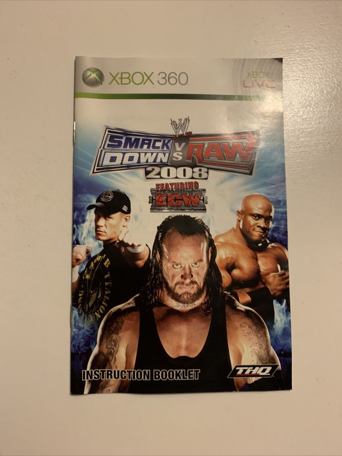 SmackDown Vs Raw 2008 - Microsoft Xbox 360 Game With Manual PAL