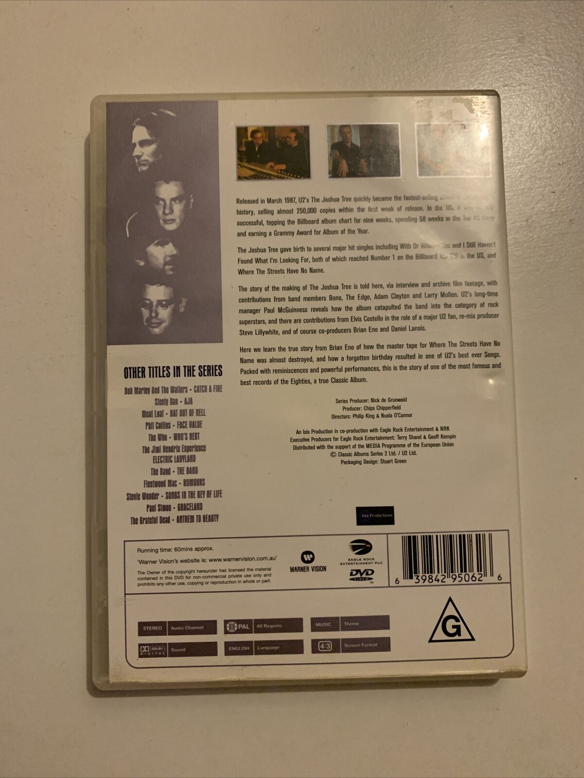 Classic Albums: U2 - The Joshua Tree (DVD, 1999) Making Of Documentary