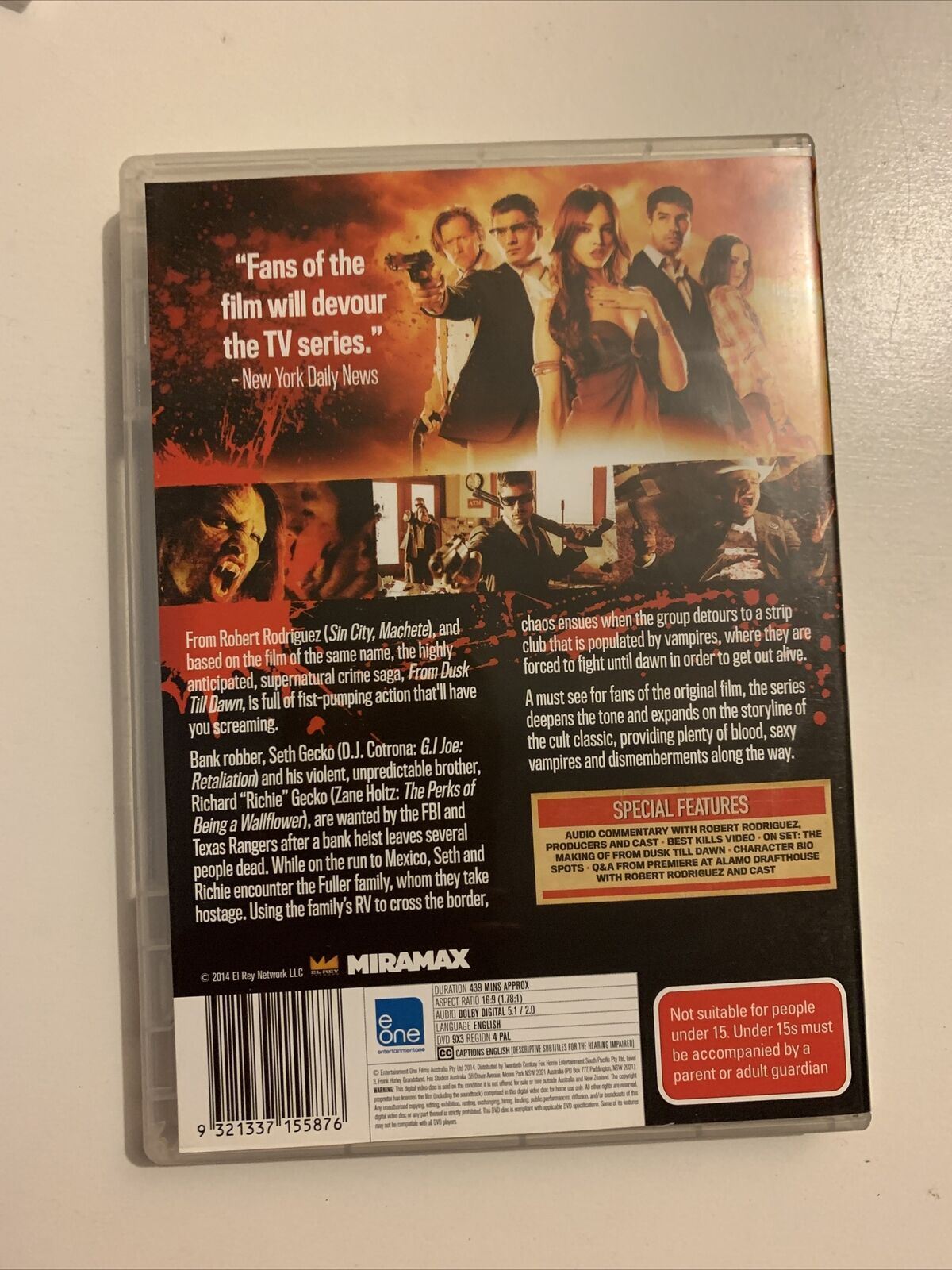 From Dusk Till Dawn : Season 1 (DVD, 2014, 3-Disc Set) Region 4