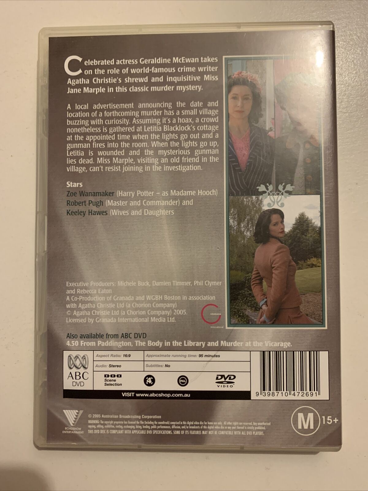 Miss Marple - A Murder Is Announced (DVD, 2005) Geraldine Mcewan Region 4