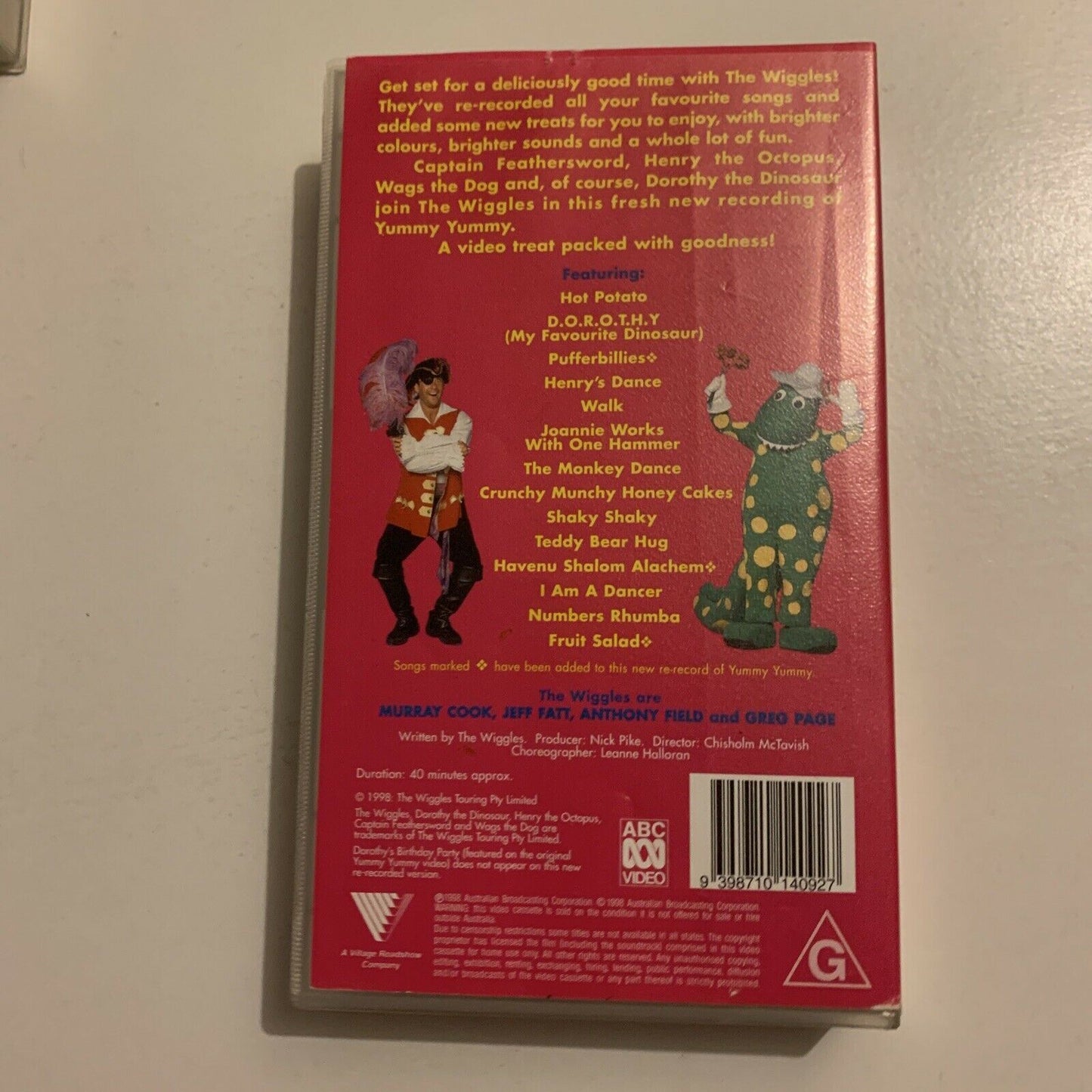 3x The Wiggles PAL VHS: Yummy Yummy / Wiggledance! / The Wiggly Big Show