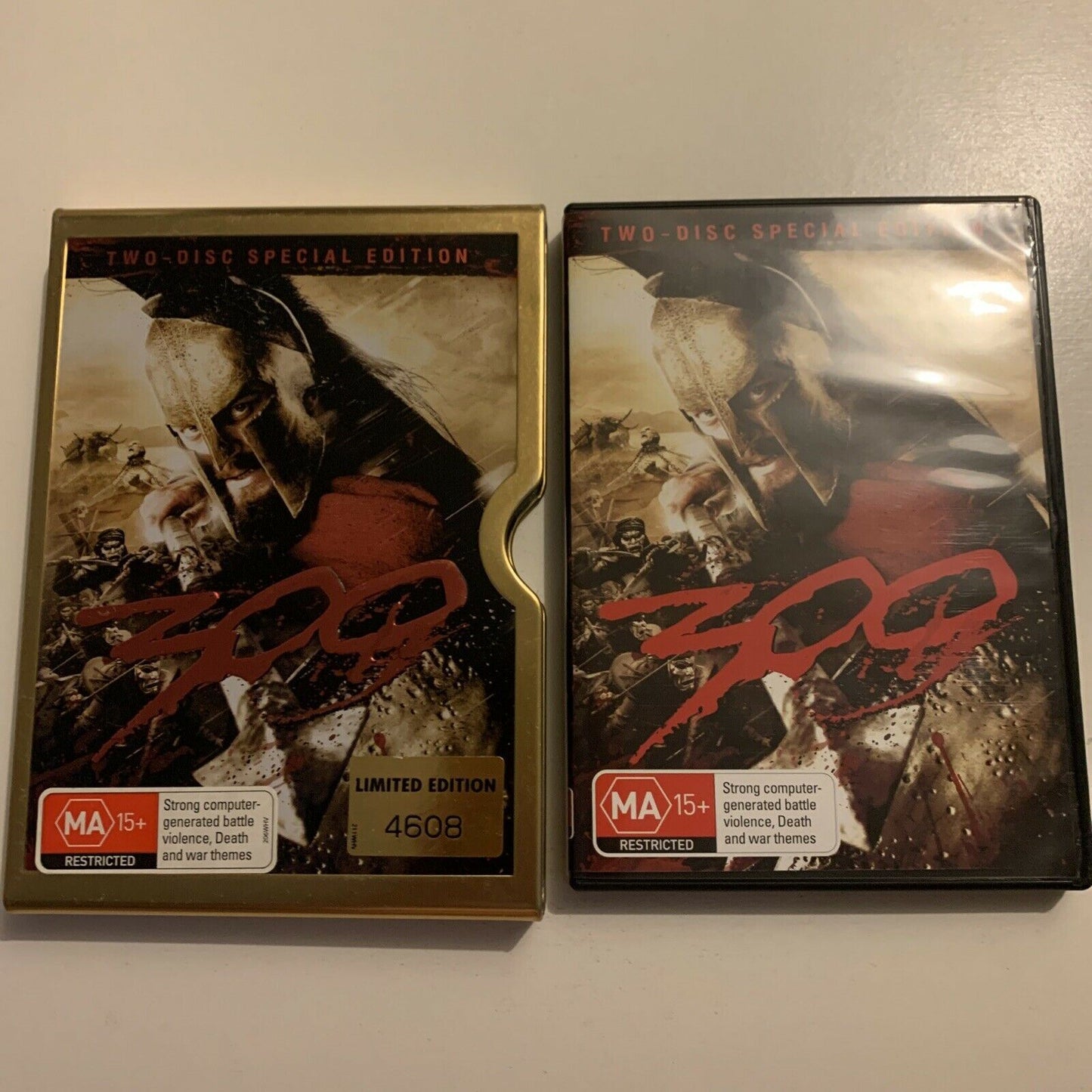 300 - 2-Disc Special Limited Steelbook Edition (DVD, 2007) Region 4
