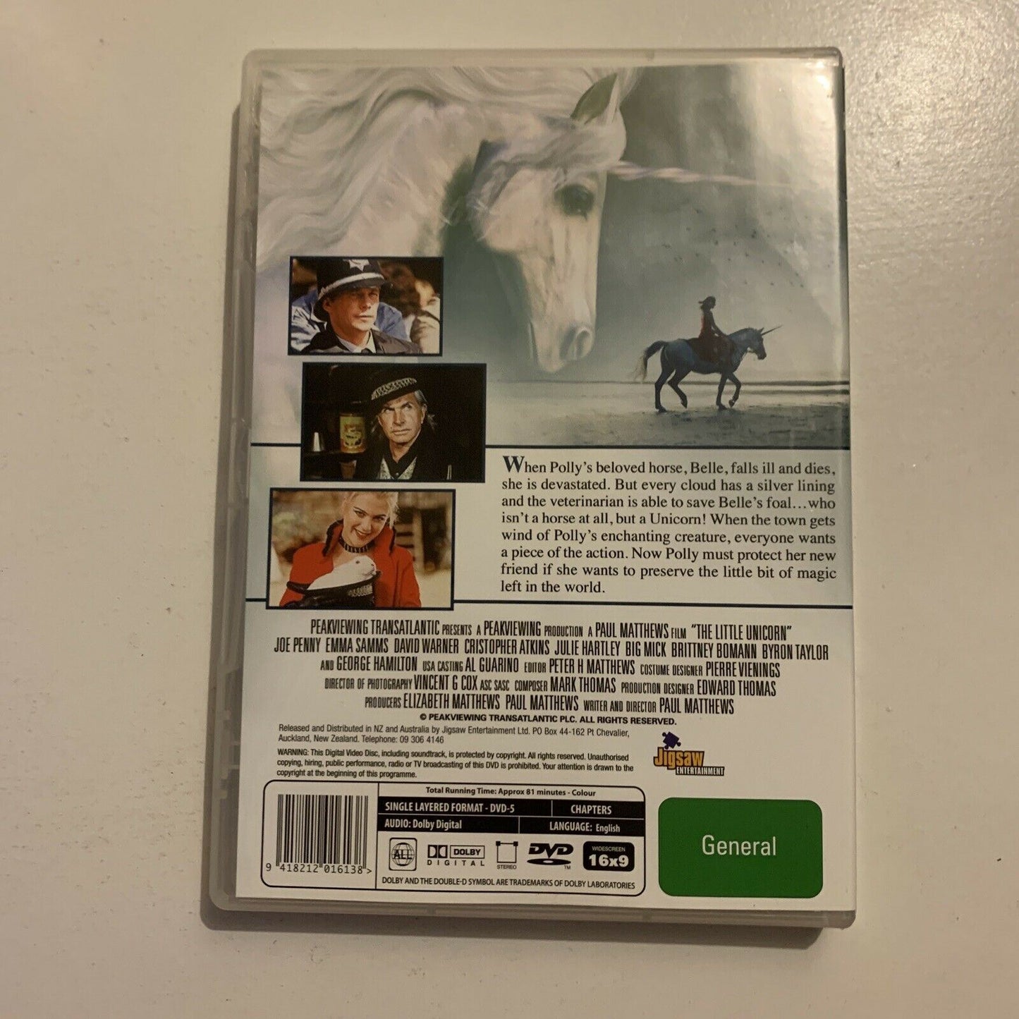 The Little Unicorn (DVD, 2001) NEW Brittney Bomann, Byron Taylor. All Regions