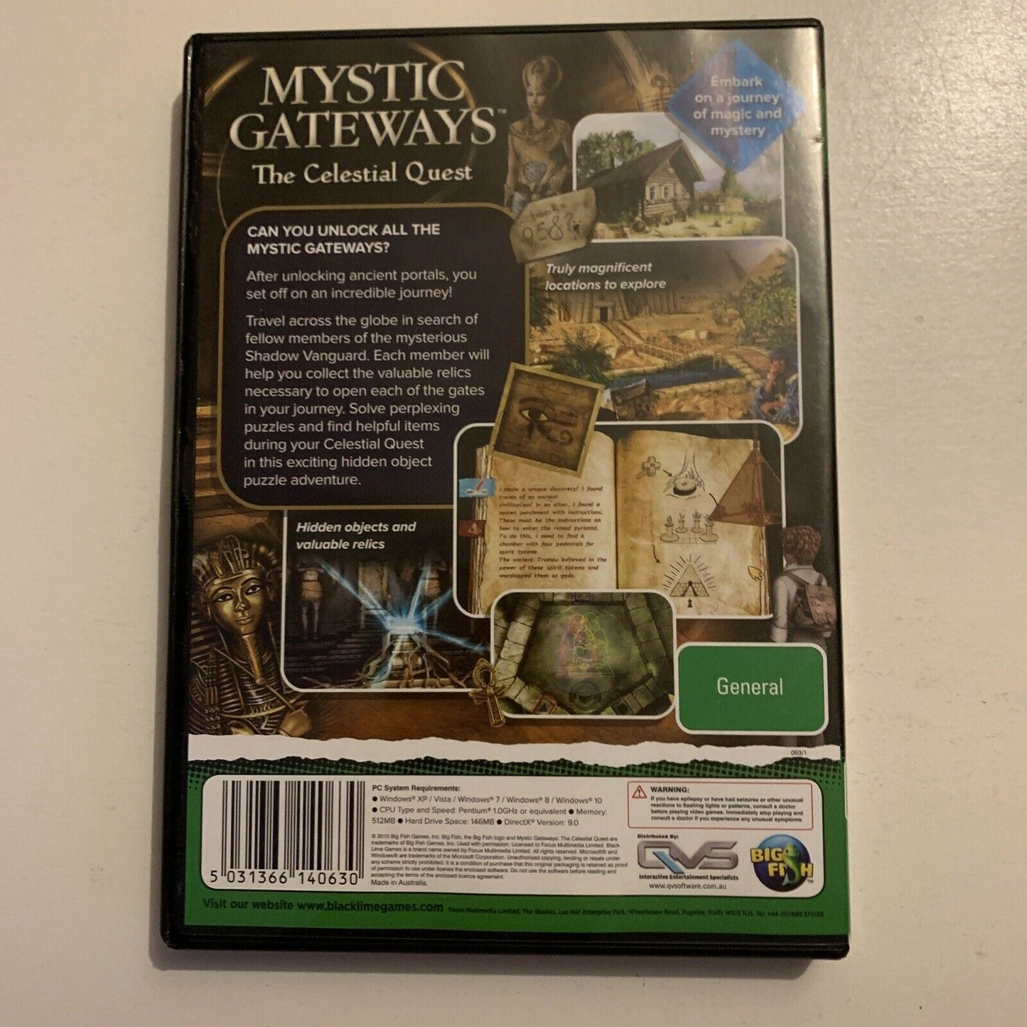 Mystic Gateways - The Celestial Quest PC Windows CDROM Hidden Object Game