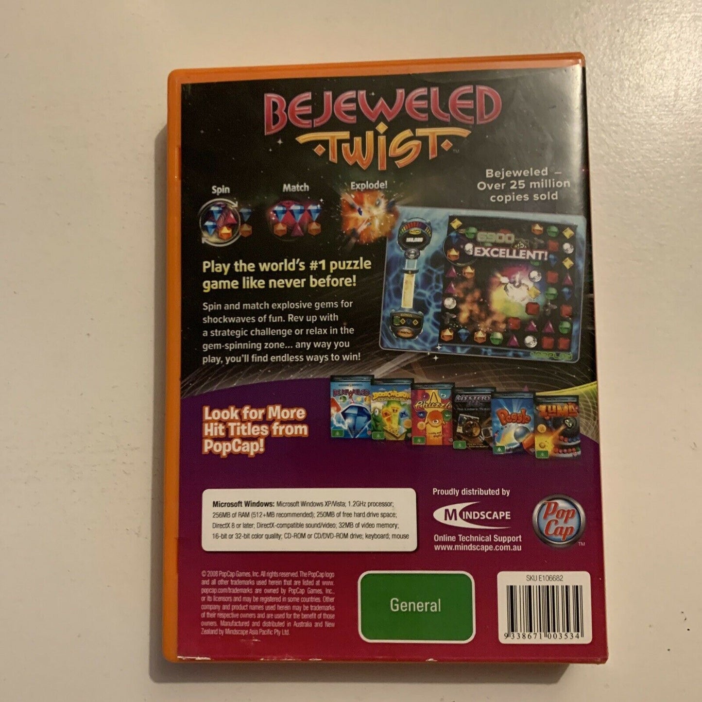 Bejeweled Twist - PC CDROM Windows Game