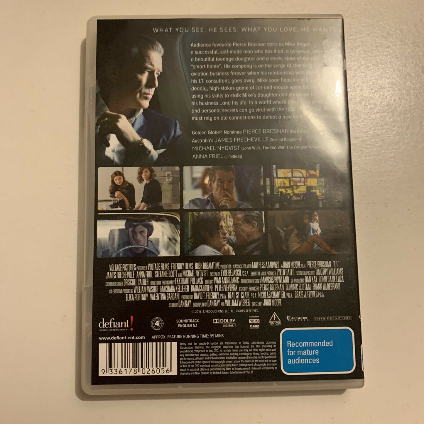 I.T. (DVD, 2016) Pierce Brosnan, Jason Barry, Karen Moskow. Region 4