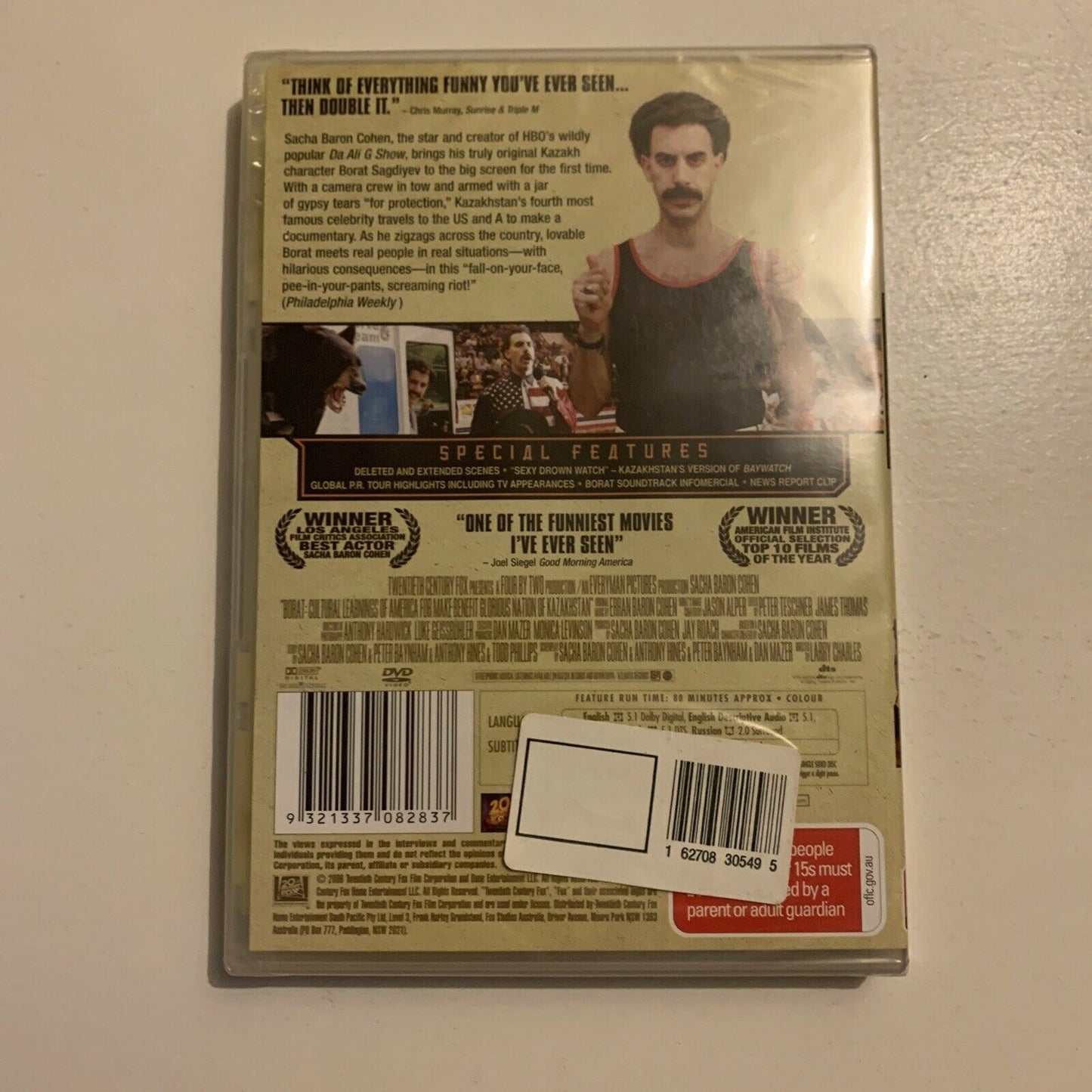 *New Sealed* Borat (DVD, 2006) Sacha Baron Cohen, Ken Davitian, Region 4