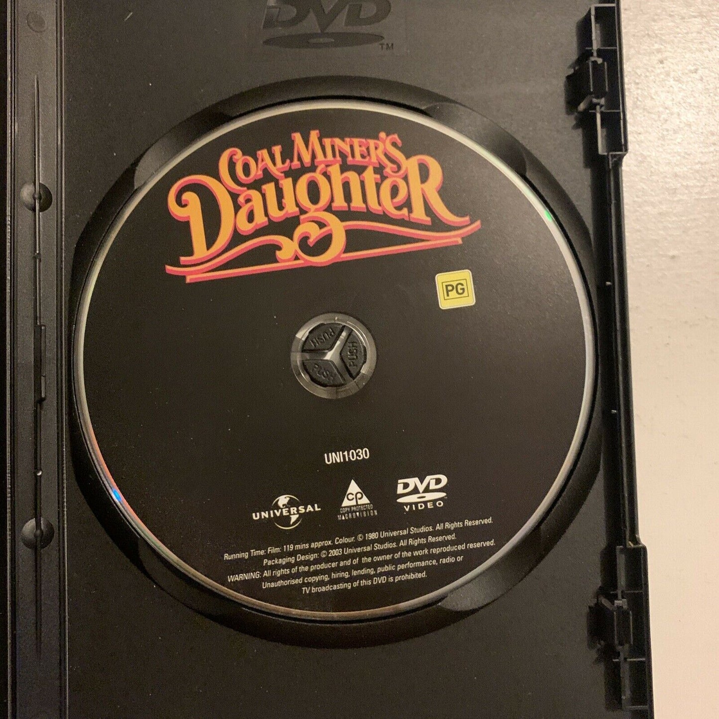 Coal Miner's Daughter (DVD, 1980) Sissy Spacek, Tommy Lee Jones. Region 4