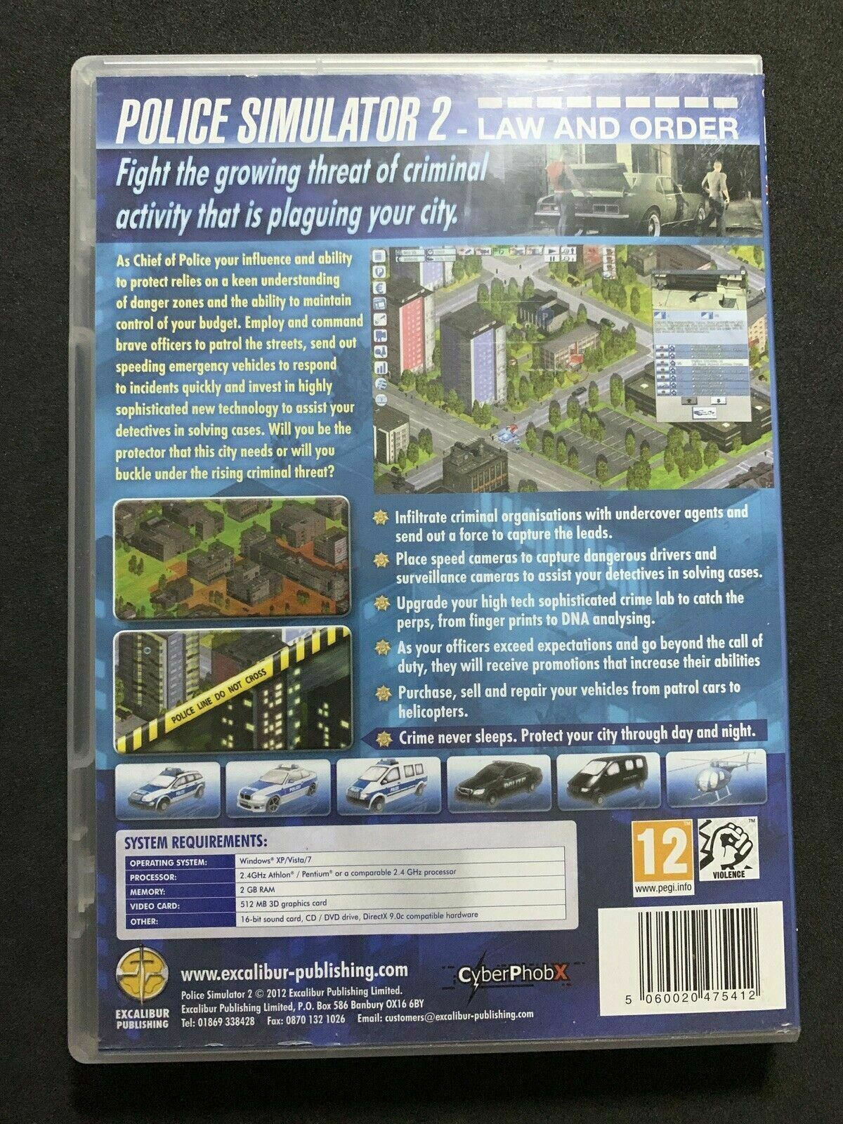 Police Simulator 2 Law and Order PC WINDOWS CD ROM