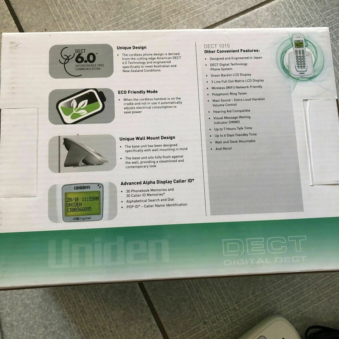 Uniden DECT 1015 Cordless Phone