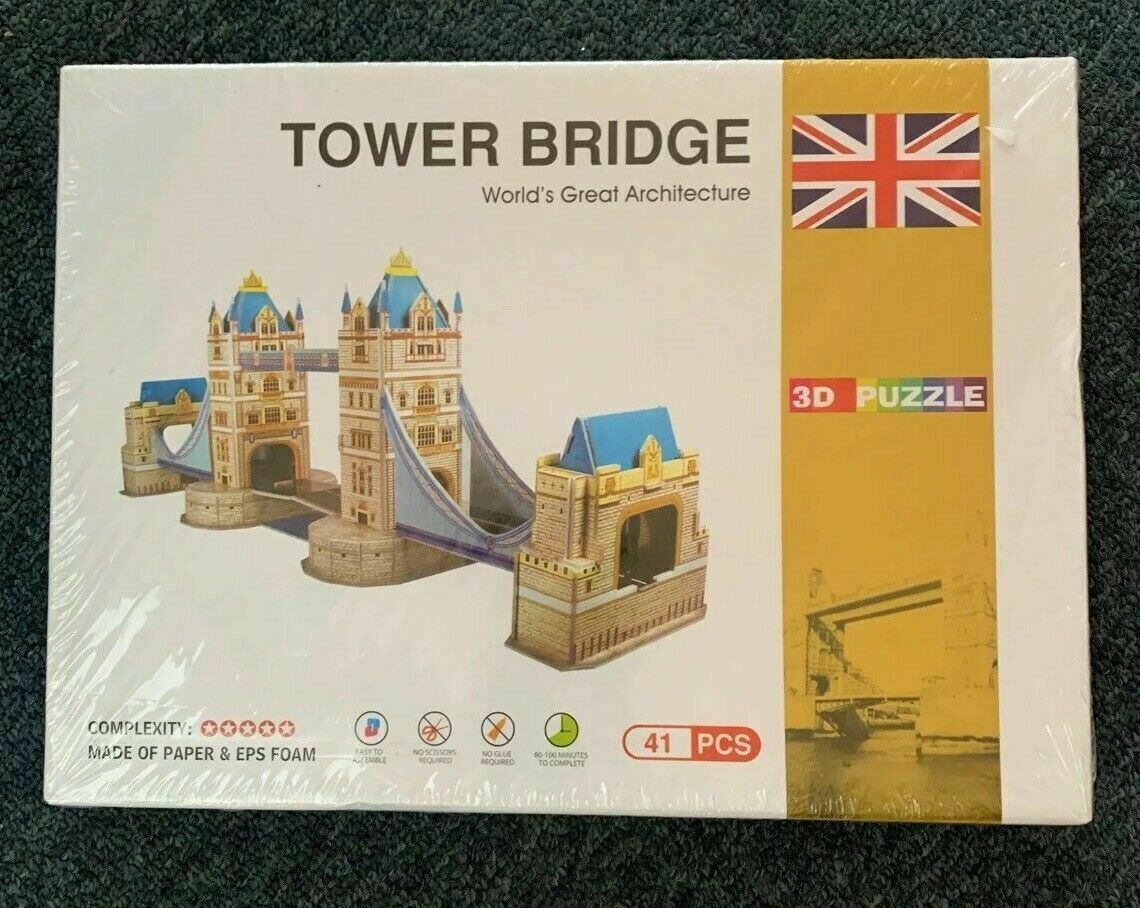 *New & Sealed* Tower Bridge - 3D Puzzle 41 Pieces Jigsaw