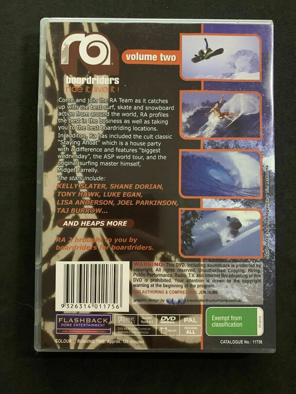 Ra Boardriders Volume 2 DVD - Ride it live it Surfing Skateboarding Snowboard