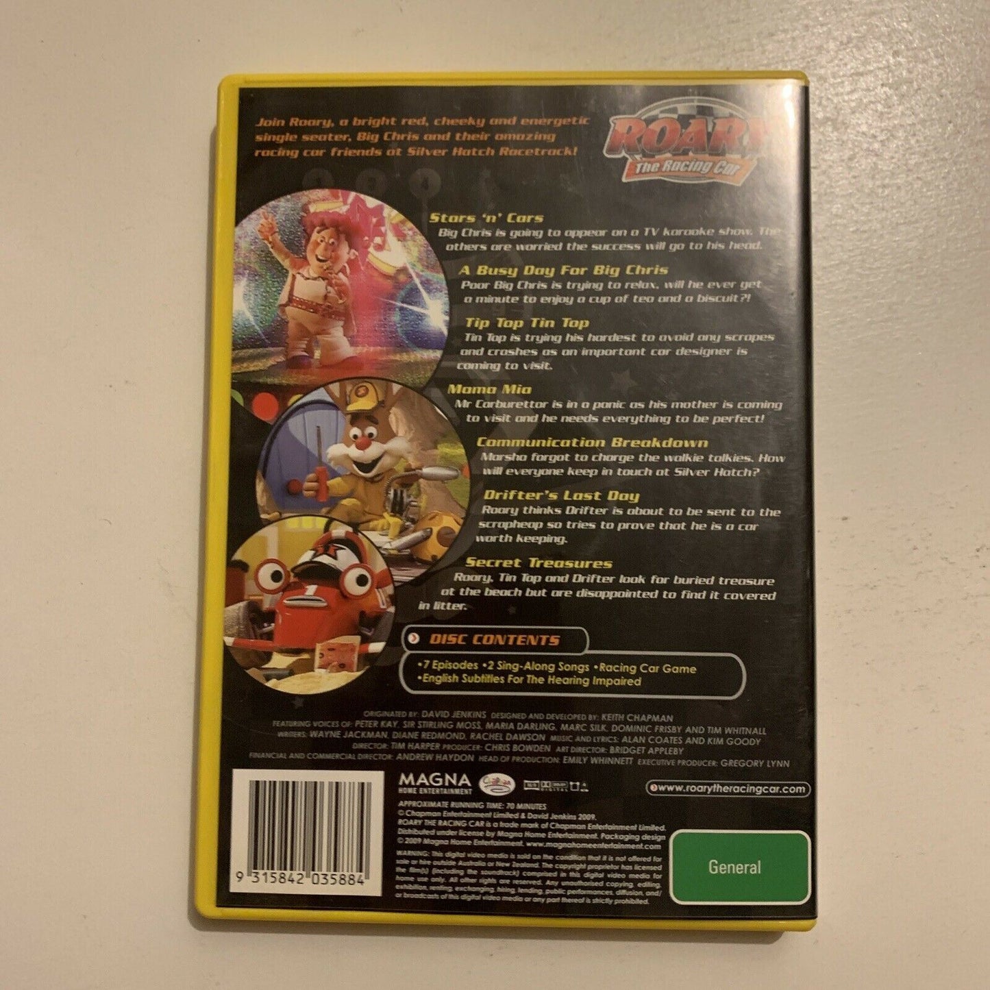 Roary The Racing Car - Stars 'n' Cars (DVD, 2008) Region 4