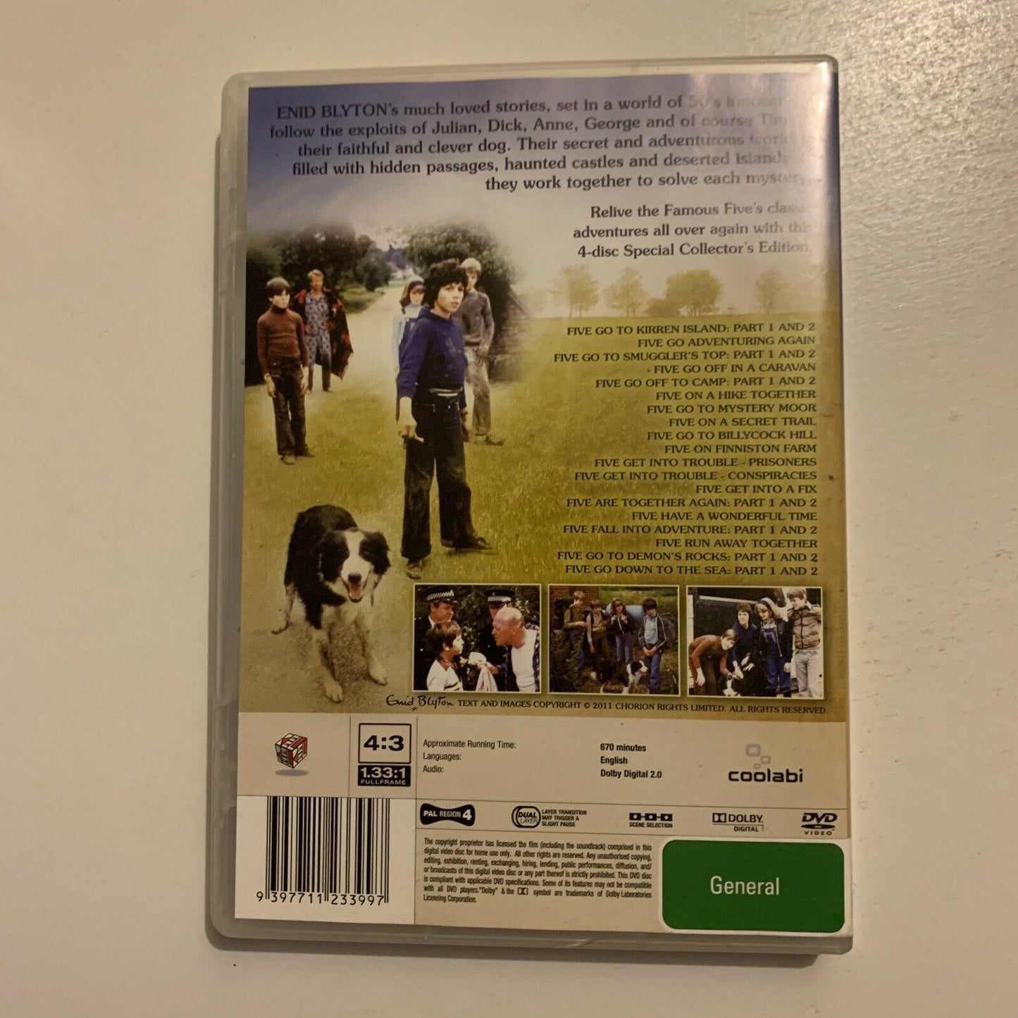 Enid Blyton The Famous Five - Complete Collection (DVD, 1978, 4-Disc) Region 4