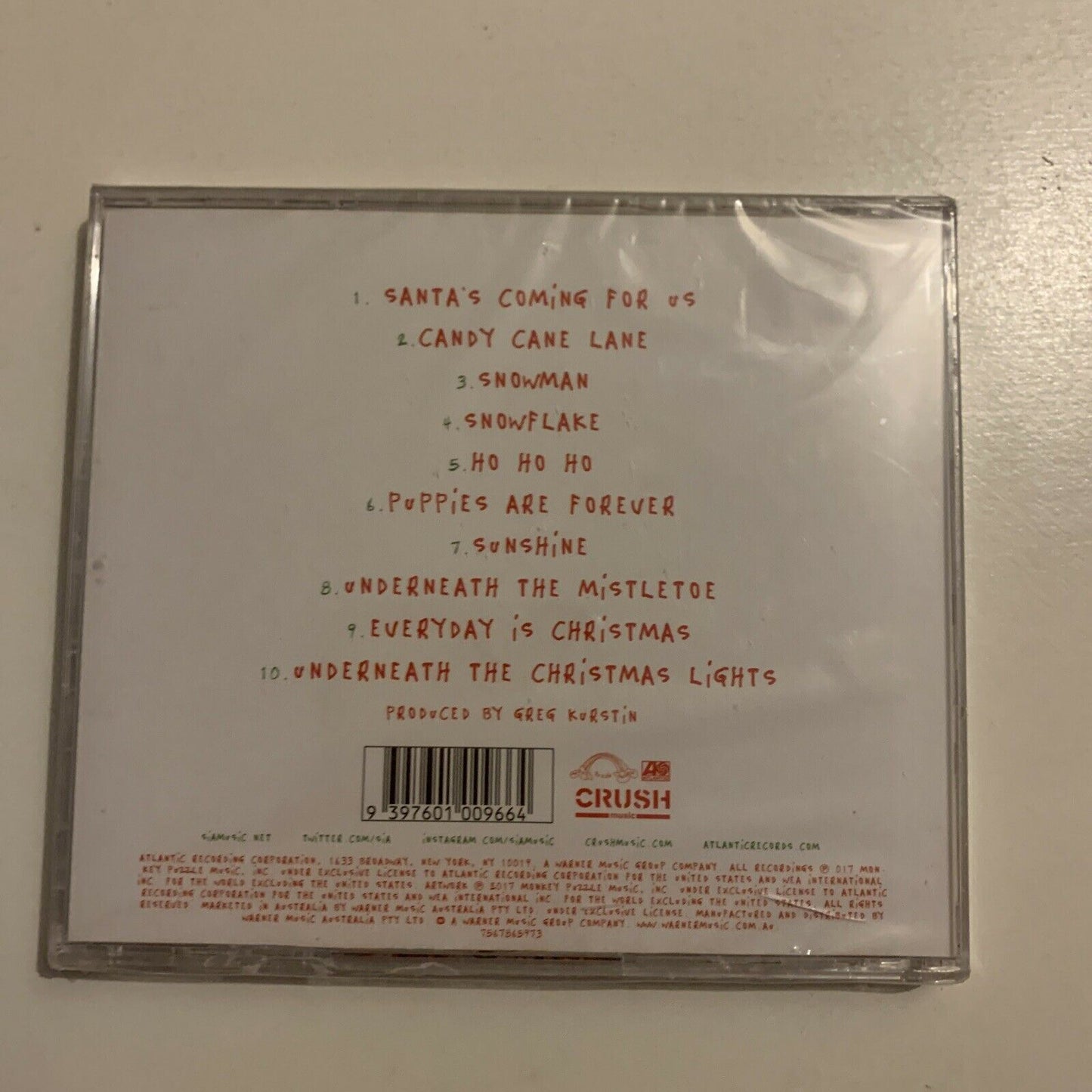 *New Sealed* SIA - Everyday Is Christmas (CD, 2017) Album