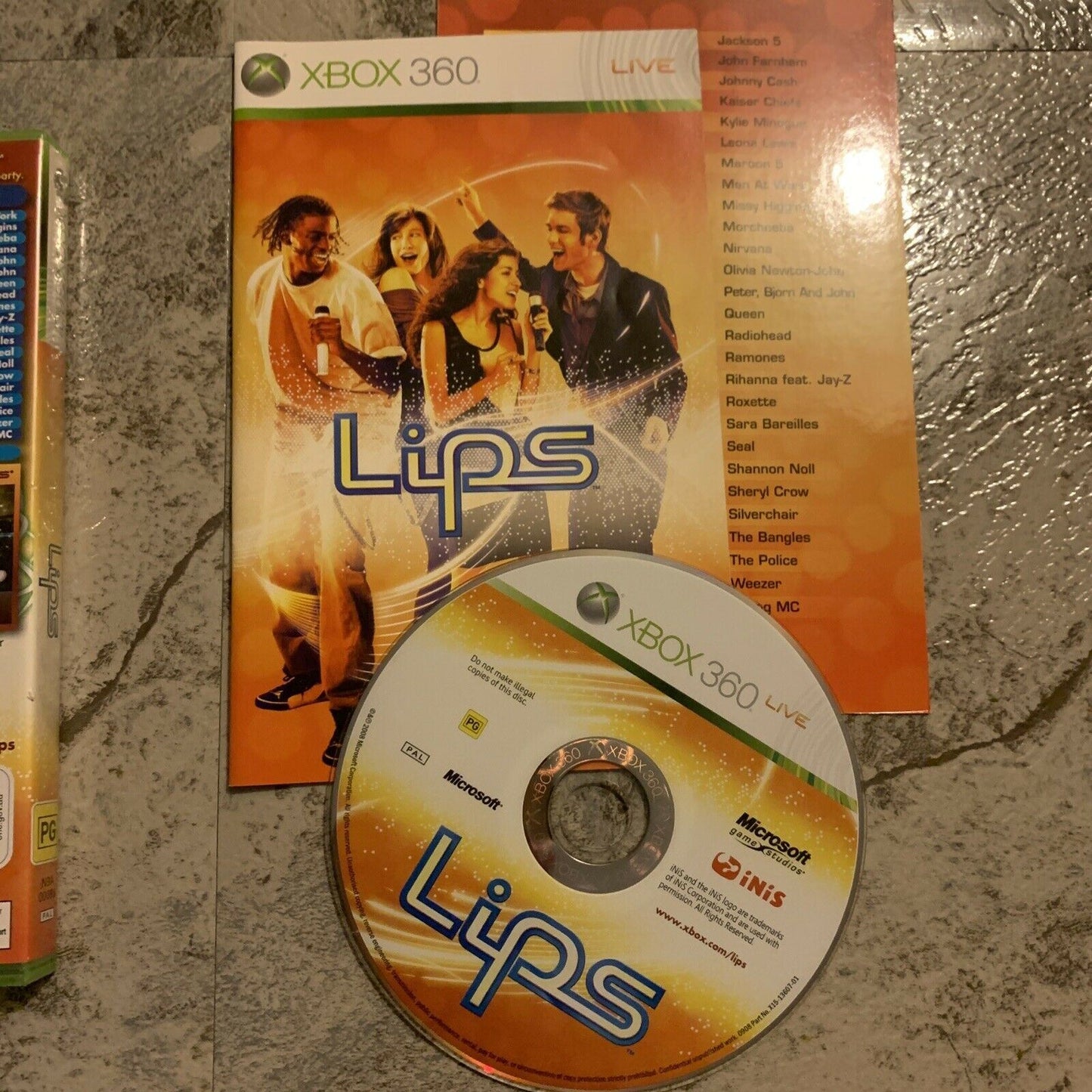 Lips Microsoft XBOX 360 - Complete With Manual PAL