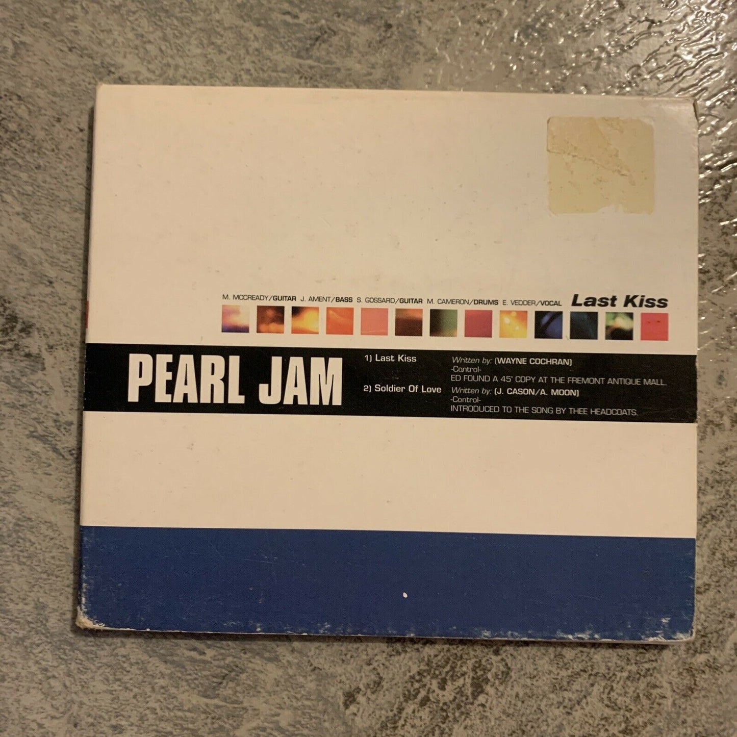 Pearl Jam - Last Kiss (CD, 1999) Australian Digipak Single