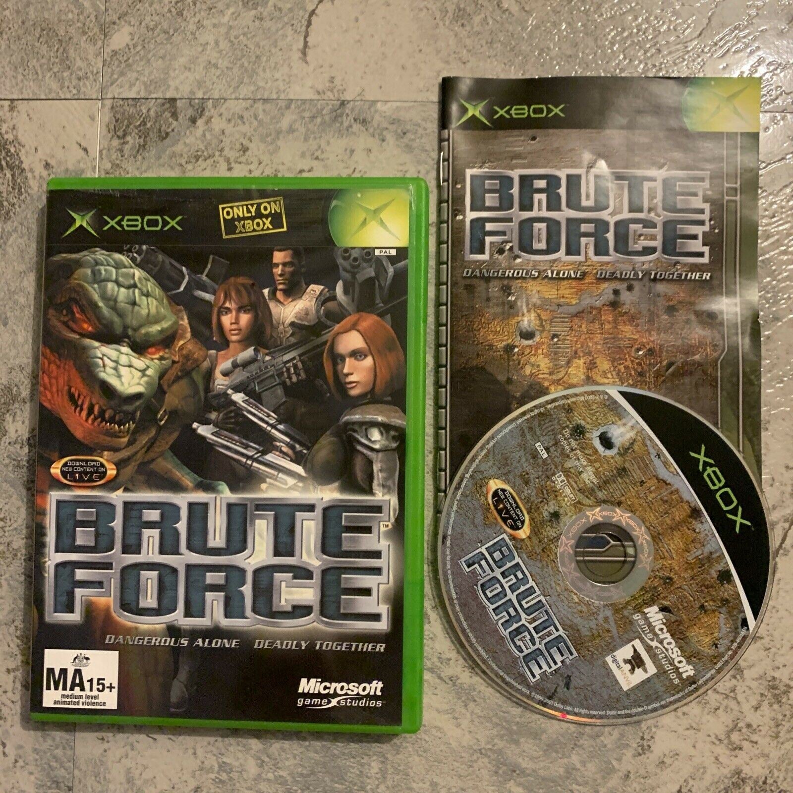 Brute Force Microsoft XBOX Game Studios Digital Anvil 4 Player Multiplayer