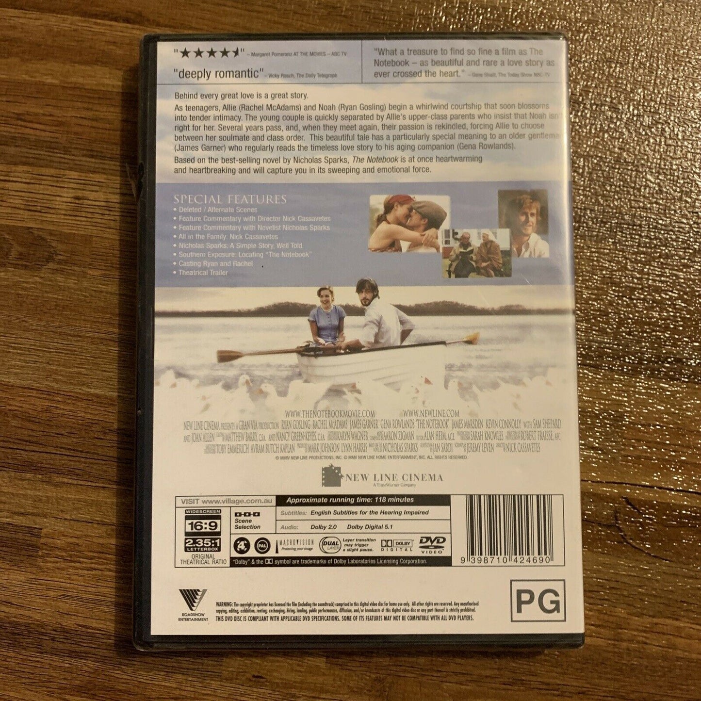 *New Sealed* The Notebook (DVD, 2004) Ryan Gosling, Rachel McAdams Region 4