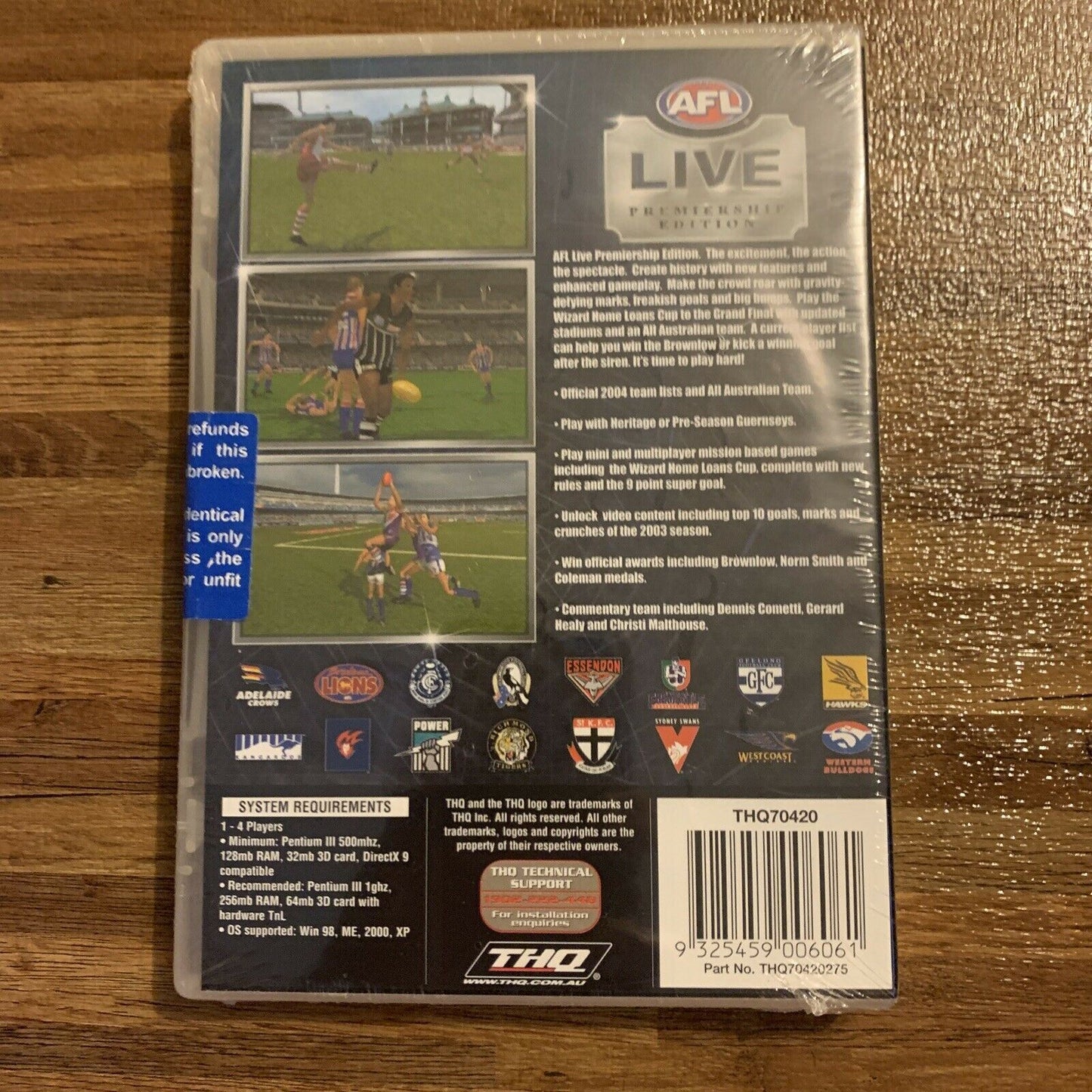 *New Sealed* AFL Live Premiership Edition - Windows PC CD-ROM (2003)