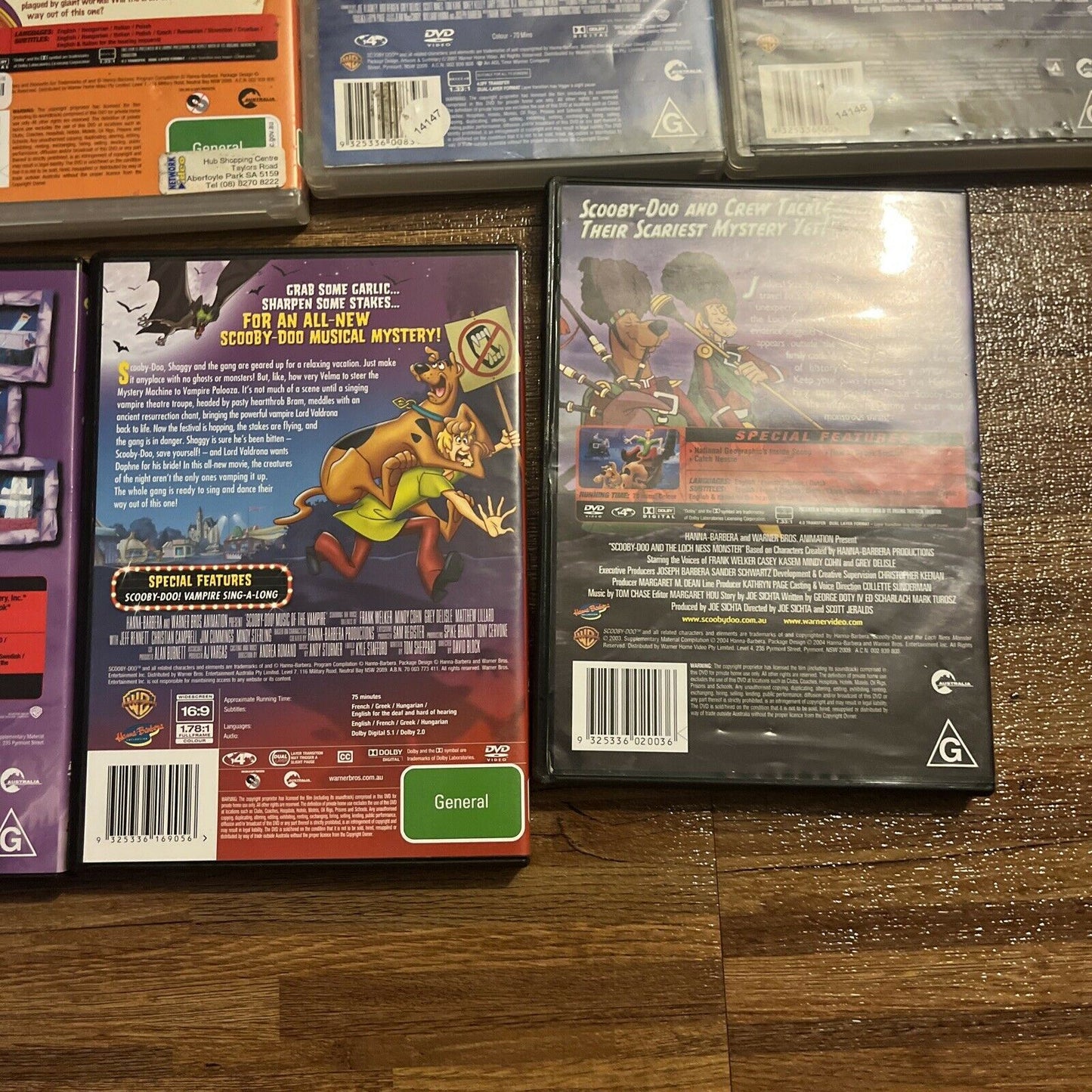 9x Scooby-Doo Bundle Lot DVDs Region 4