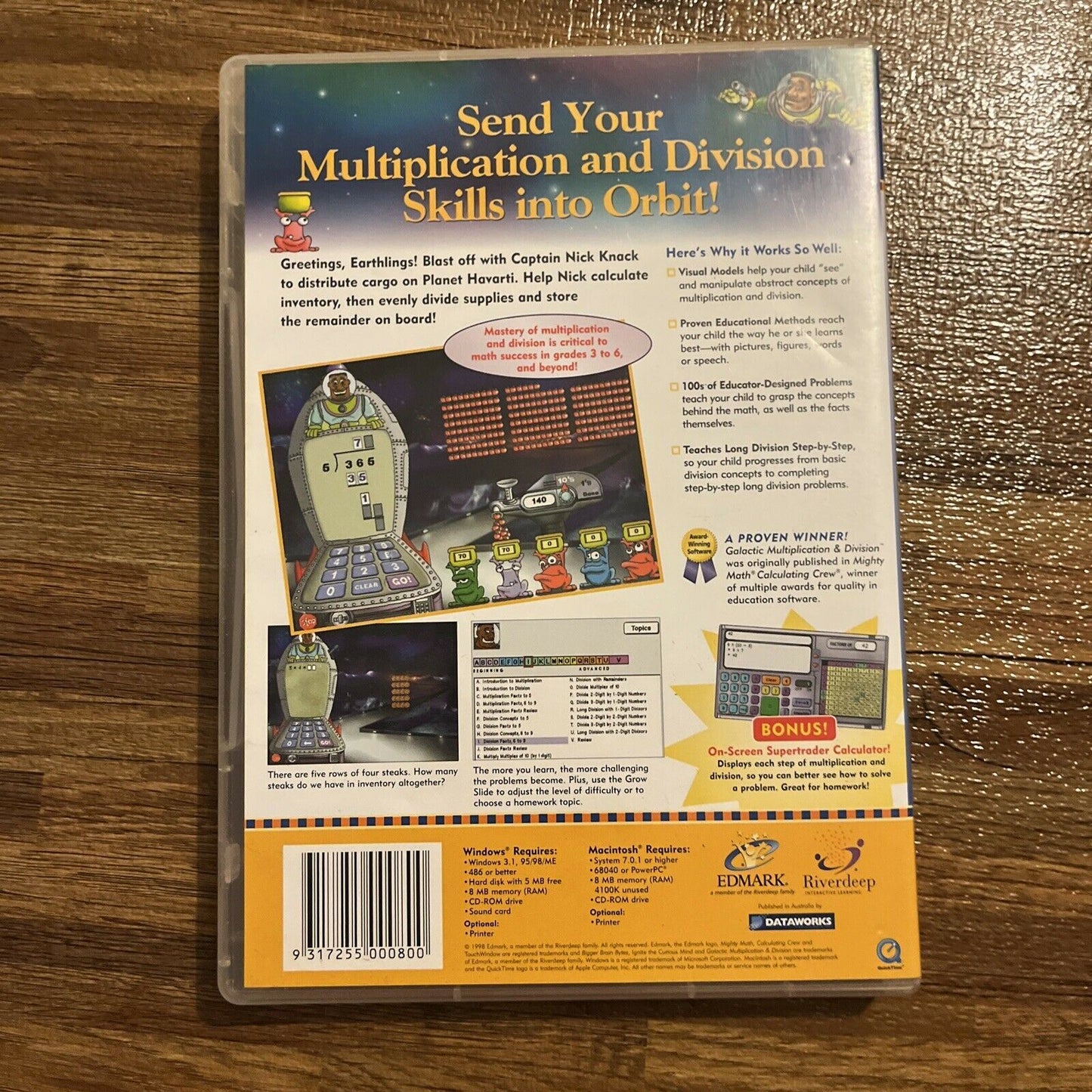 Brain Bytes: Galactic Multiplication & Division PC/Mac CD-ROM