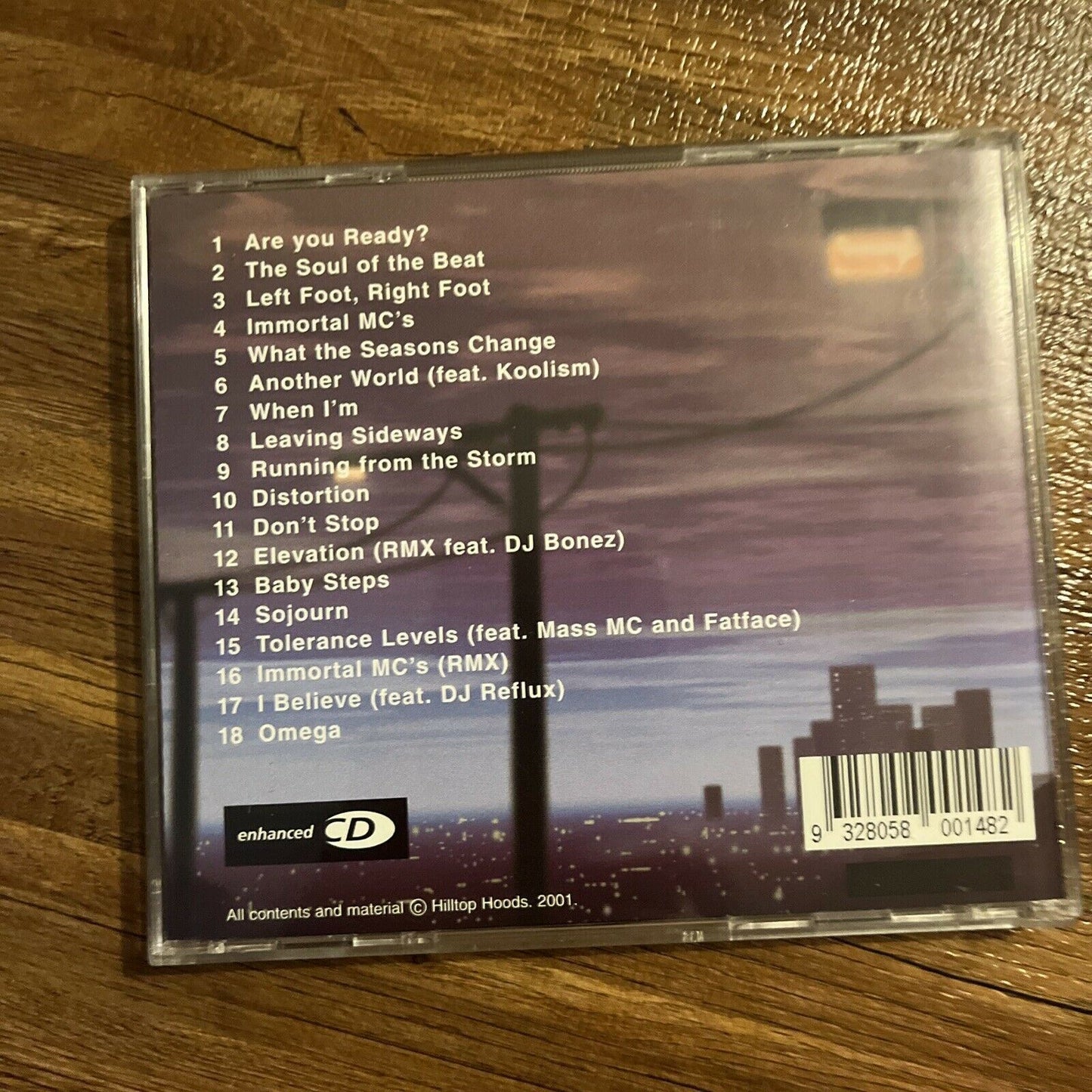 Hilltop Hoods - Left Foot Right Foot (CD, 2001) CD ENHANCED