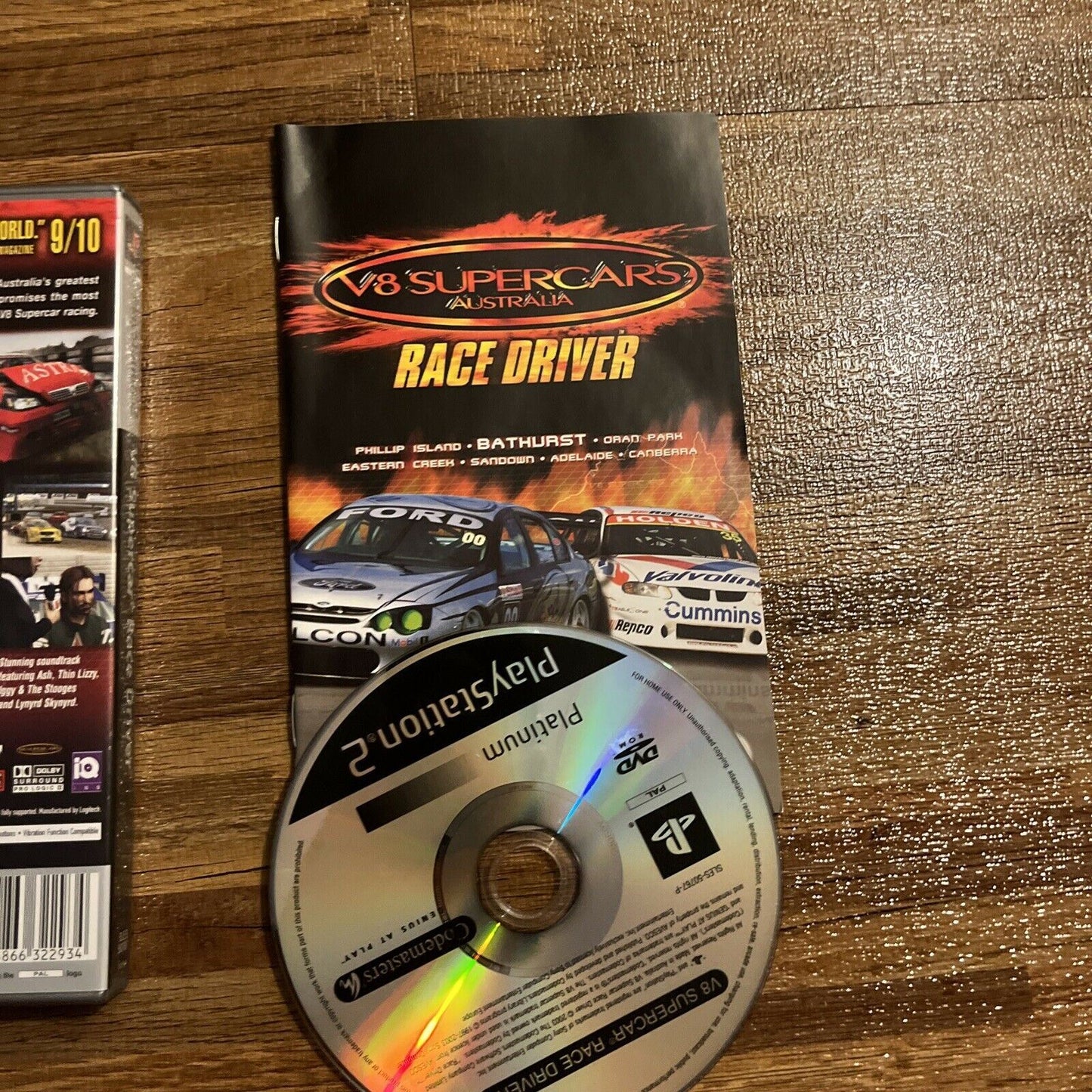 V8 Supercars Australia Race Driver ~ PS2 GAME ~ PAL ~ Complete with Manual