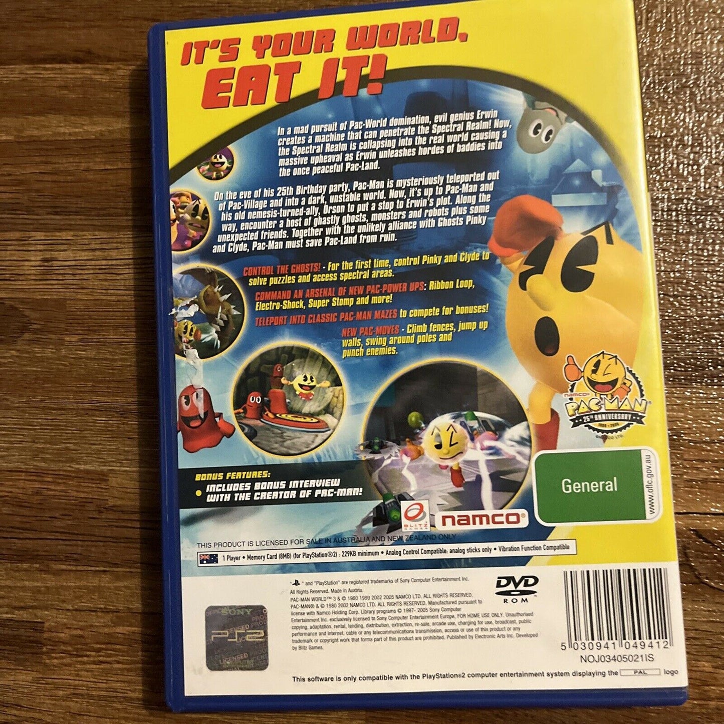 Pac-Man World 3 PlayStation 2 PS2 With Manual PAL