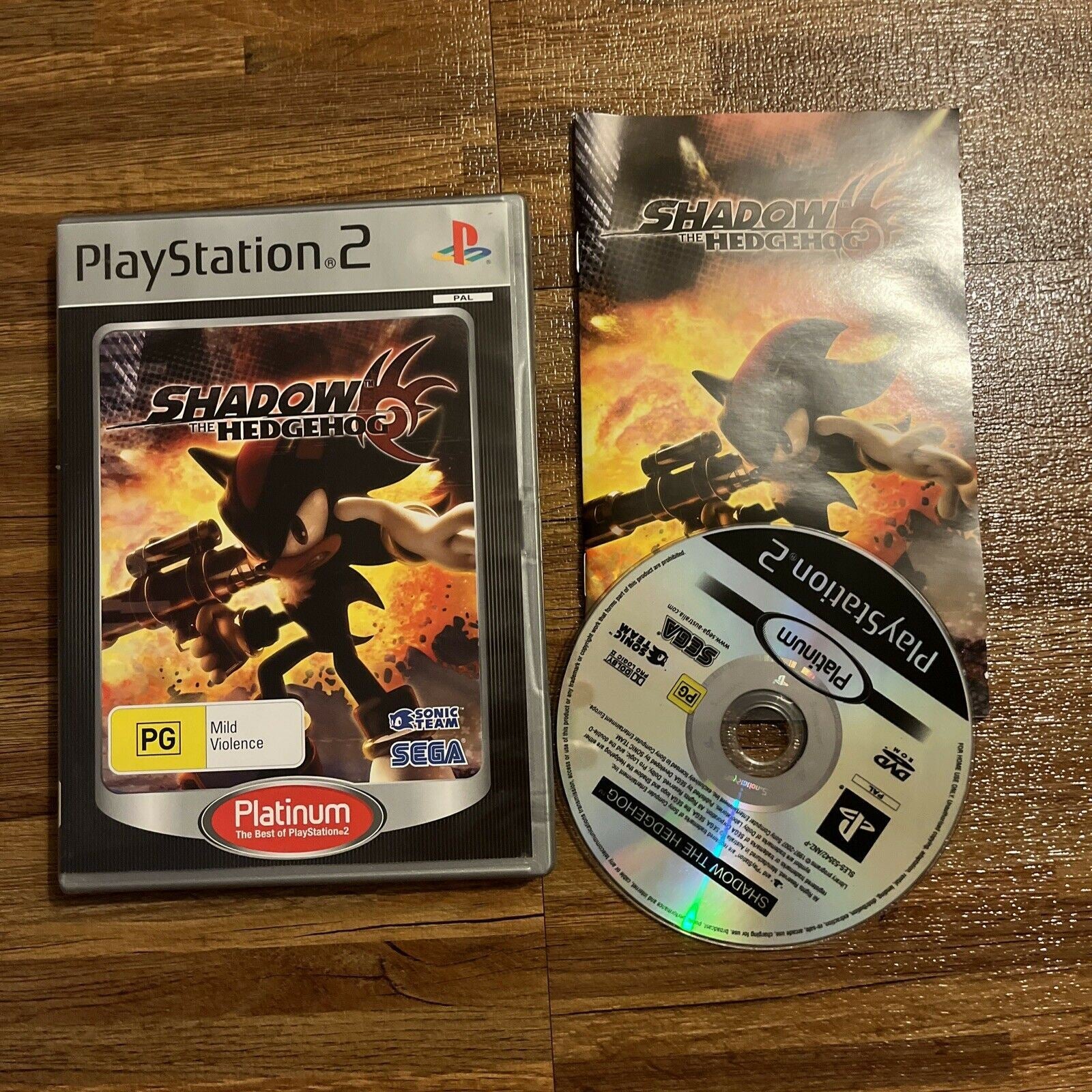 Shadow The Hedgehog Playstation 2 PS2 Platinum 