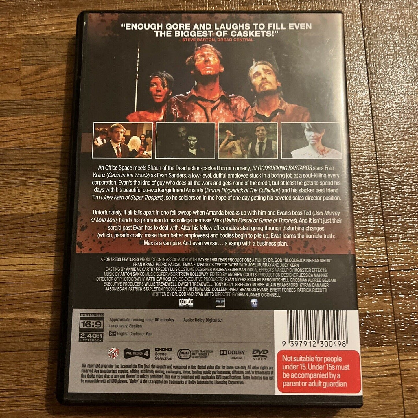 Bloodsucking Bastards (DVD, 2015) Fran Kranz, Pedro Pascal, Region 4