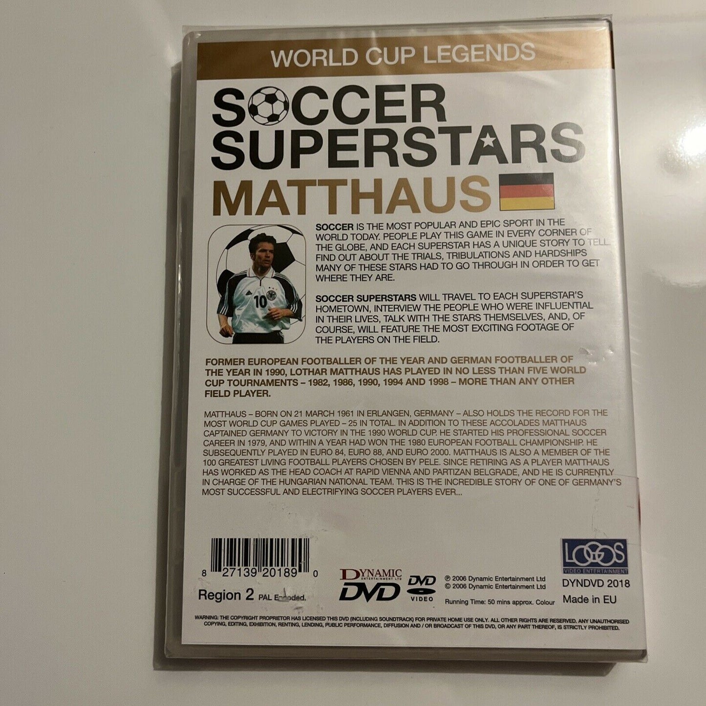 *New Sealed* Soccer Superstars: Lothar Matthaus (DVD, 2006) Region 2