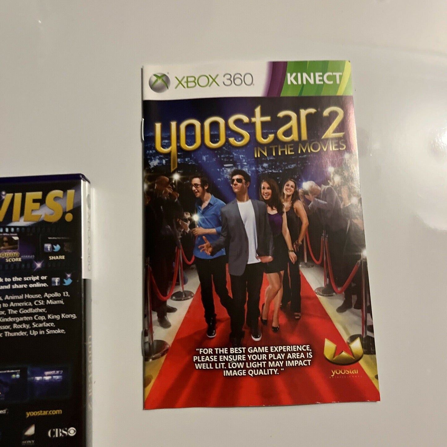Yoostar 2 In The Movies - Microsoft Xbox 360 - PAL Manual