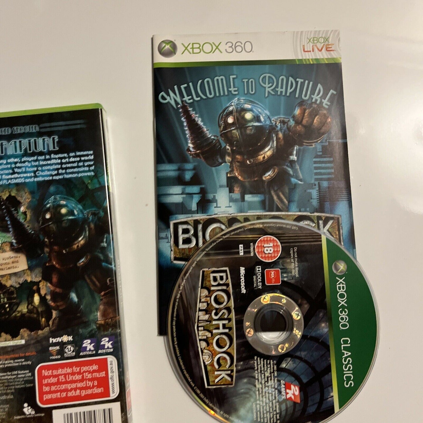 Bioshock Xbox 360 Game Complete With Manual PAL