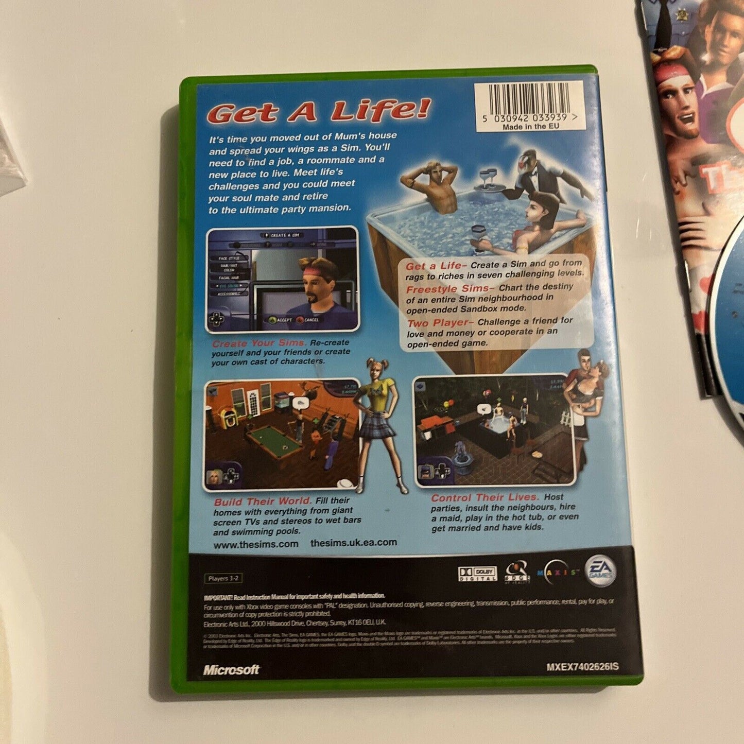 The Sims - Original Xbox Game + Manual PAL
