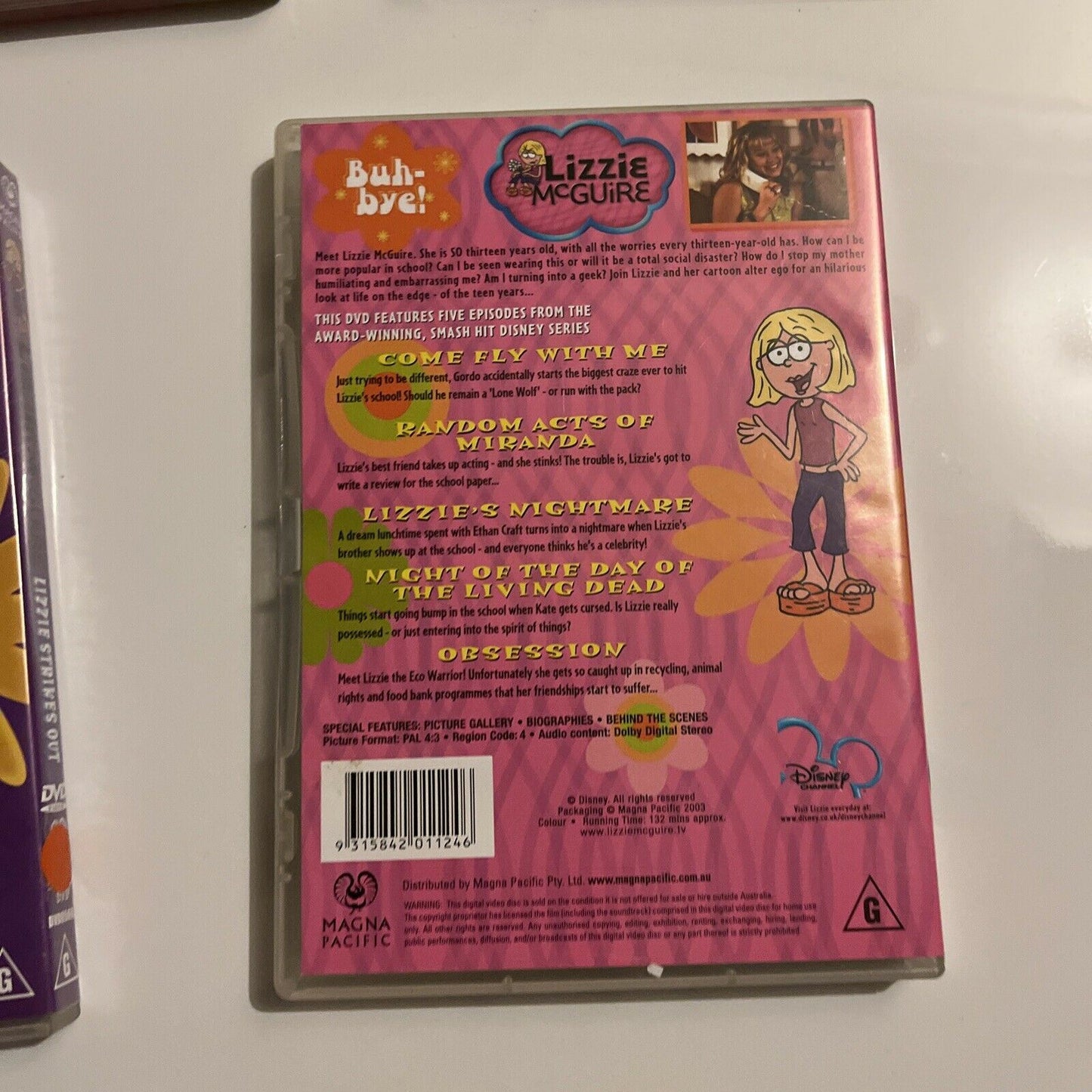 5x Lizzie McGuire DVDs Bundle Region 4